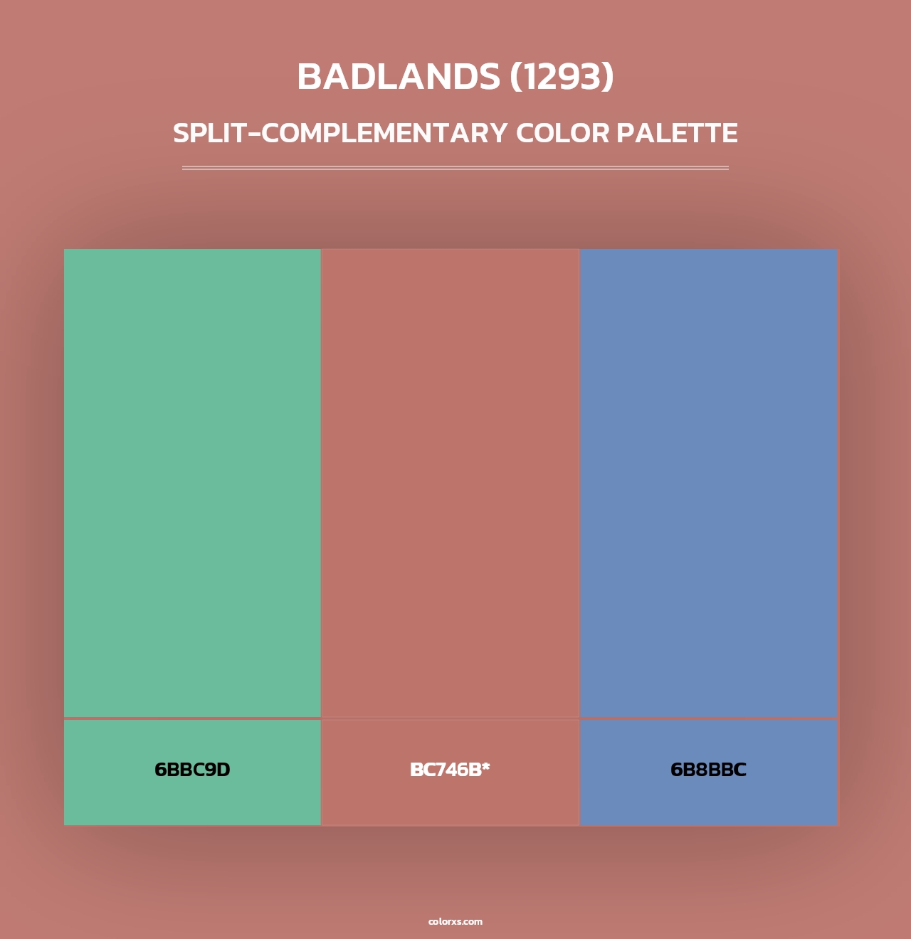 Badlands (1293) - Split-Complementary Color Palette
