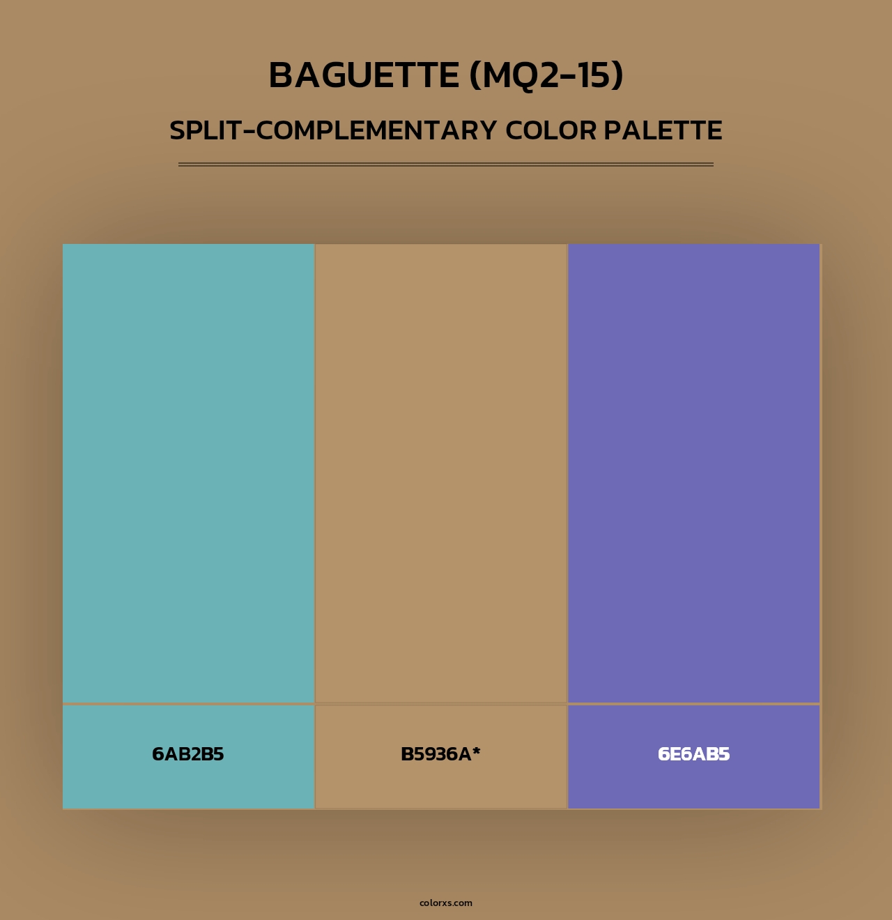 Baguette (MQ2-15) - Split-Complementary Color Palette
