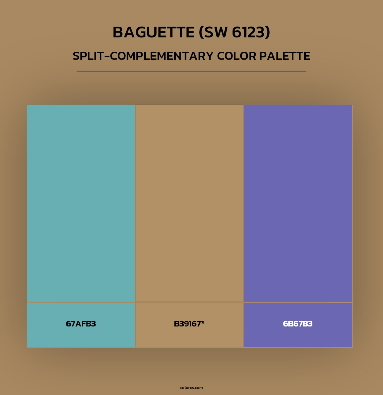 Baguette (SW 6123) - Split-Complementary Color Palette