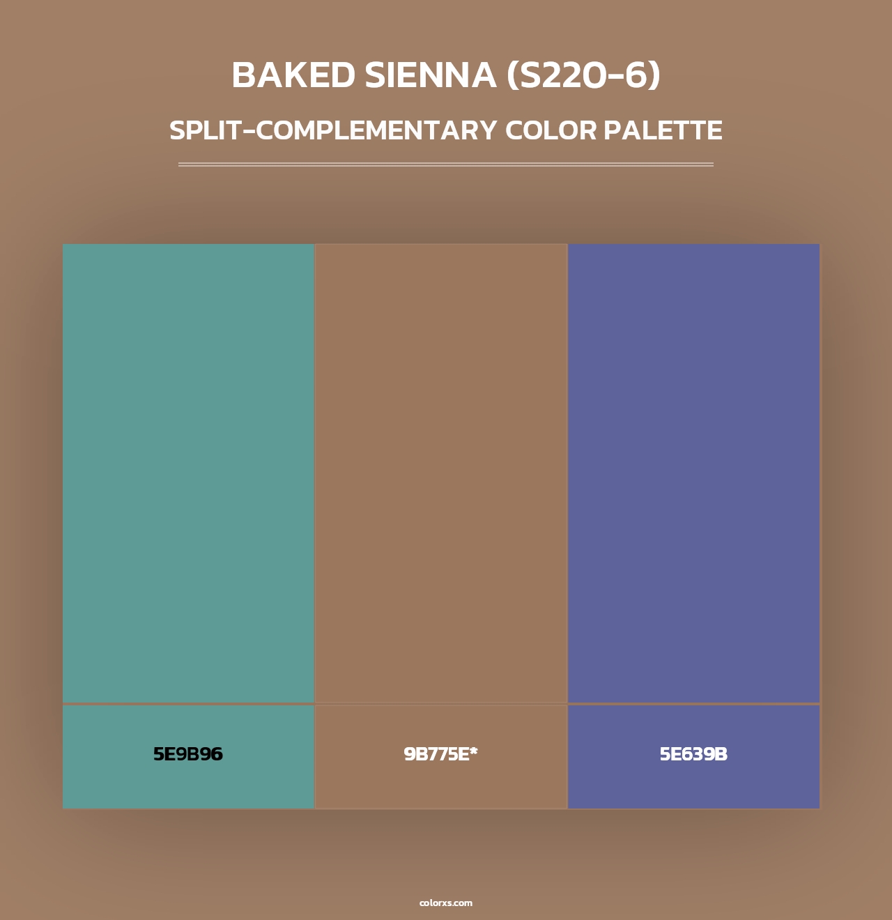 Baked Sienna (S220-6) - Split-Complementary Color Palette