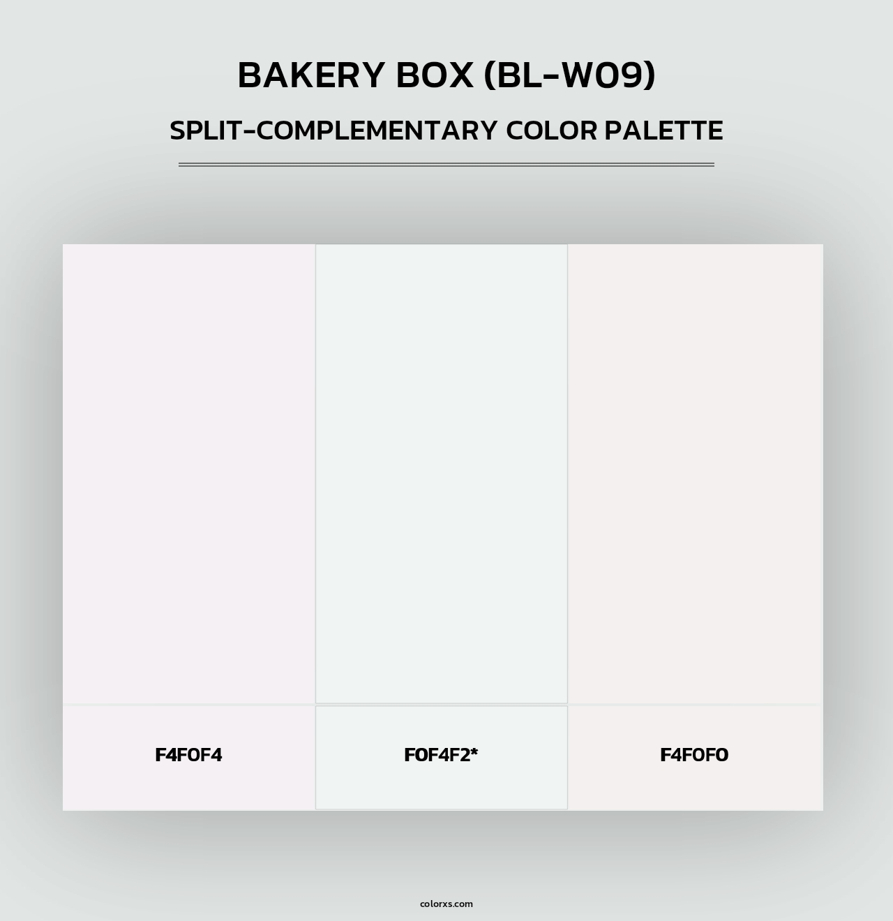 Behr Bakery Box (BLW09) Paint coordinating colors and palettes