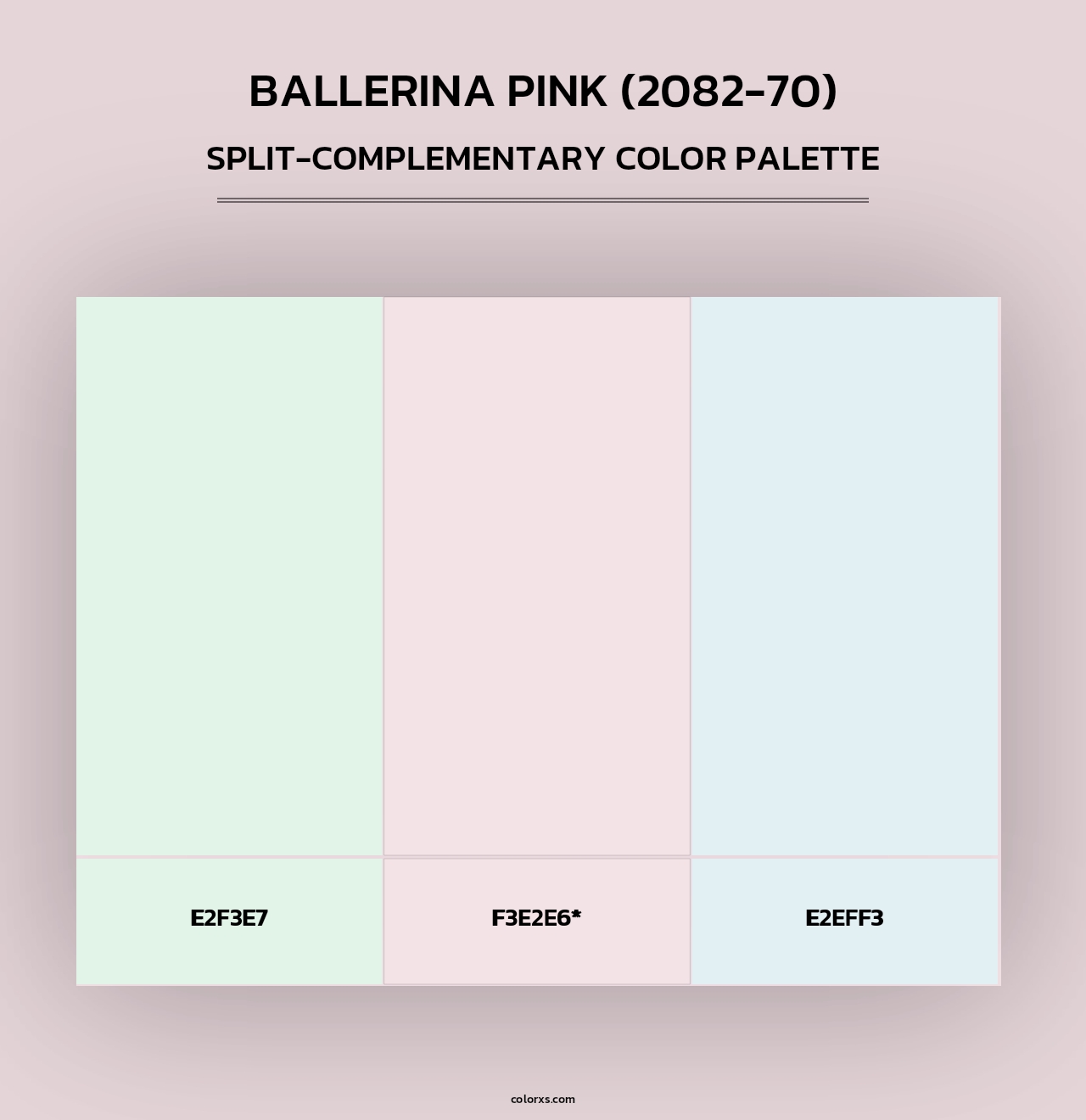Ballerina Pink (2082-70) - Split-Complementary Color Palette