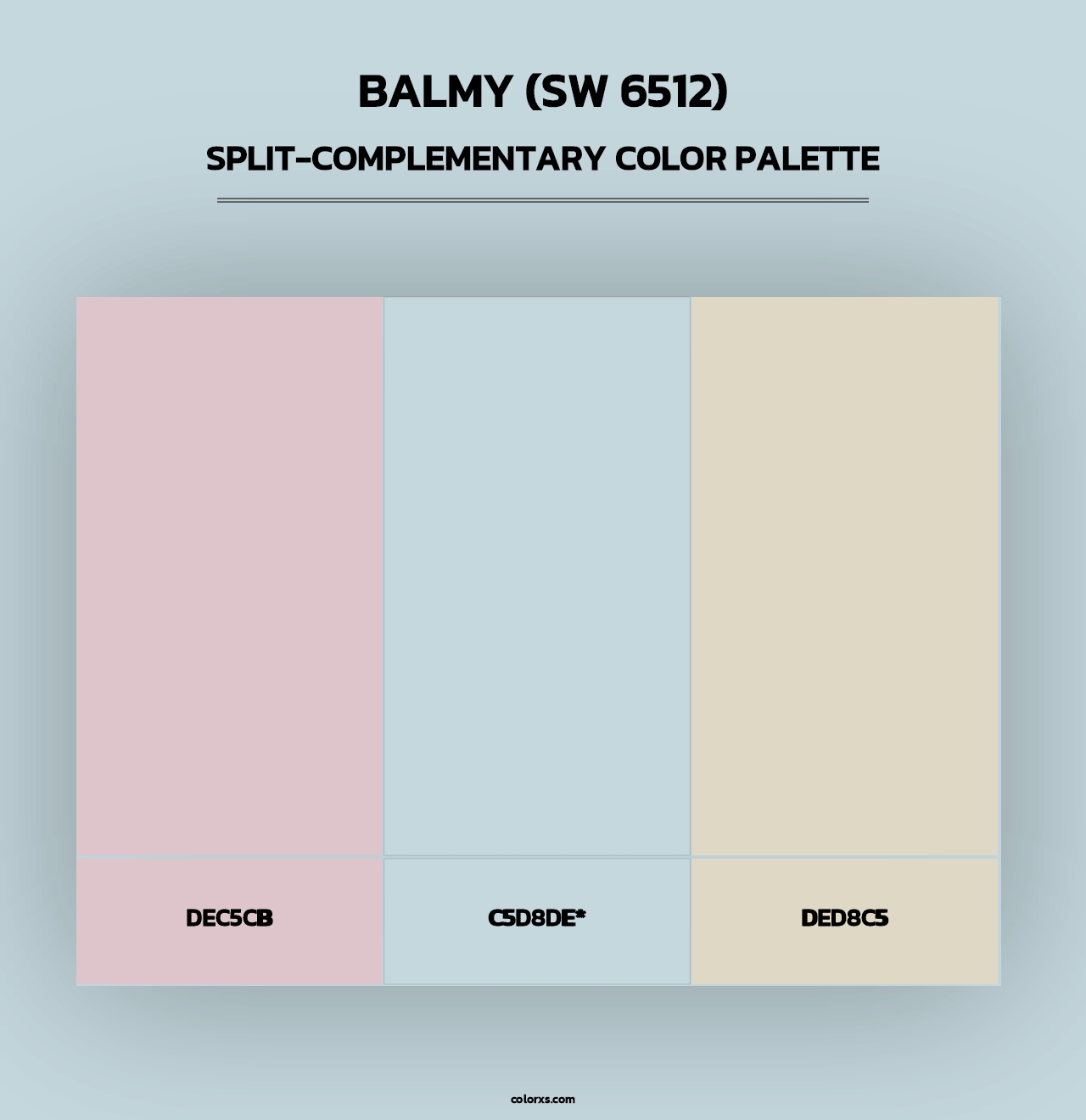 Balmy (SW 6512) - Split-Complementary Color Palette