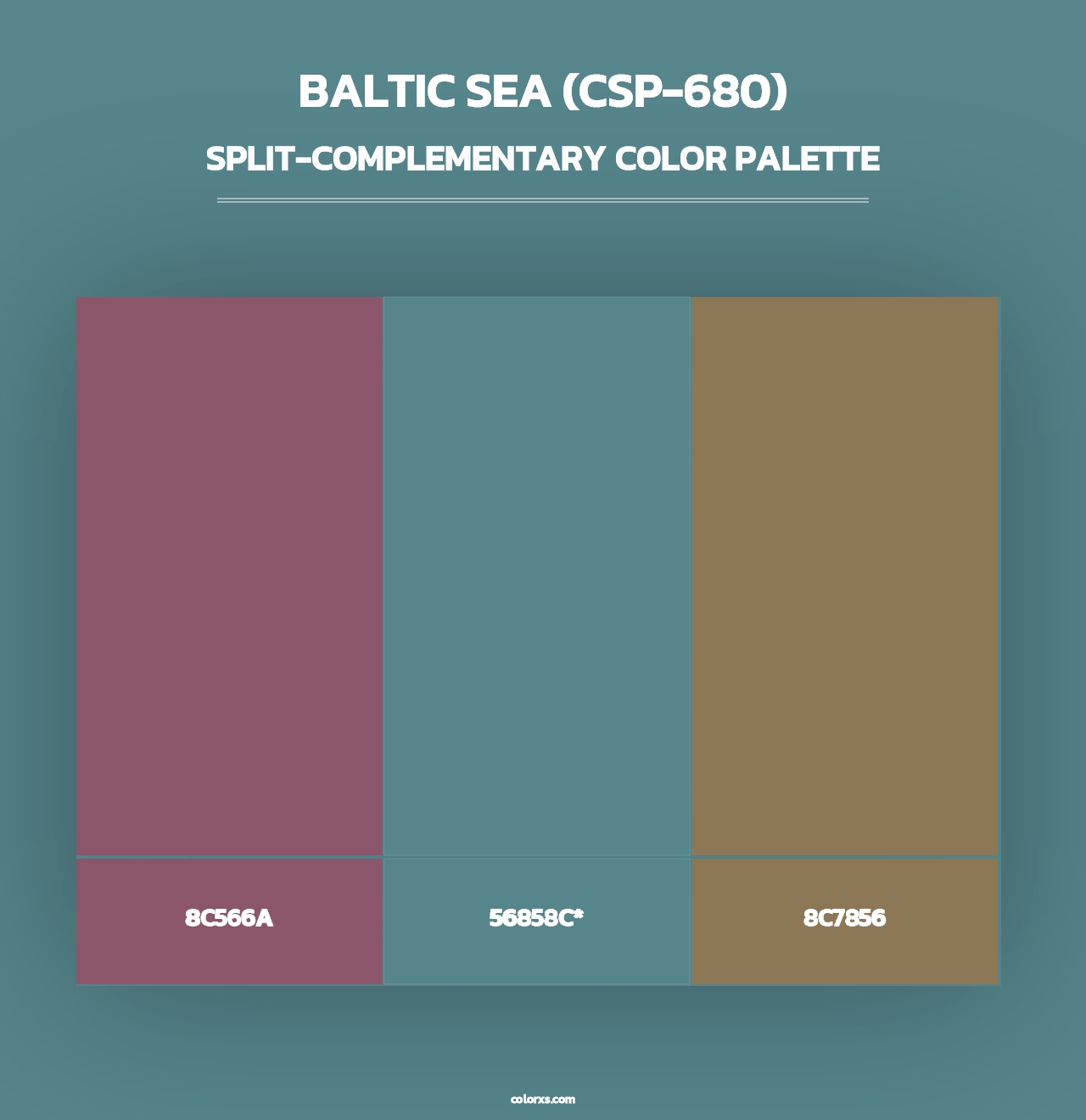 Baltic Sea (CSP-680) - Split-Complementary Color Palette