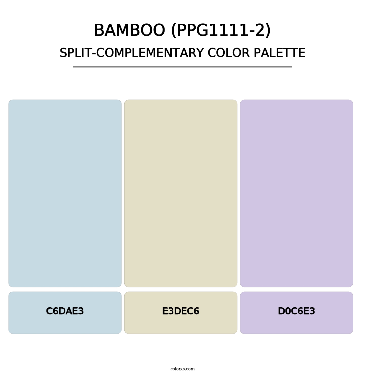 Bamboo (PPG1111-2) - Split-Complementary Color Palette