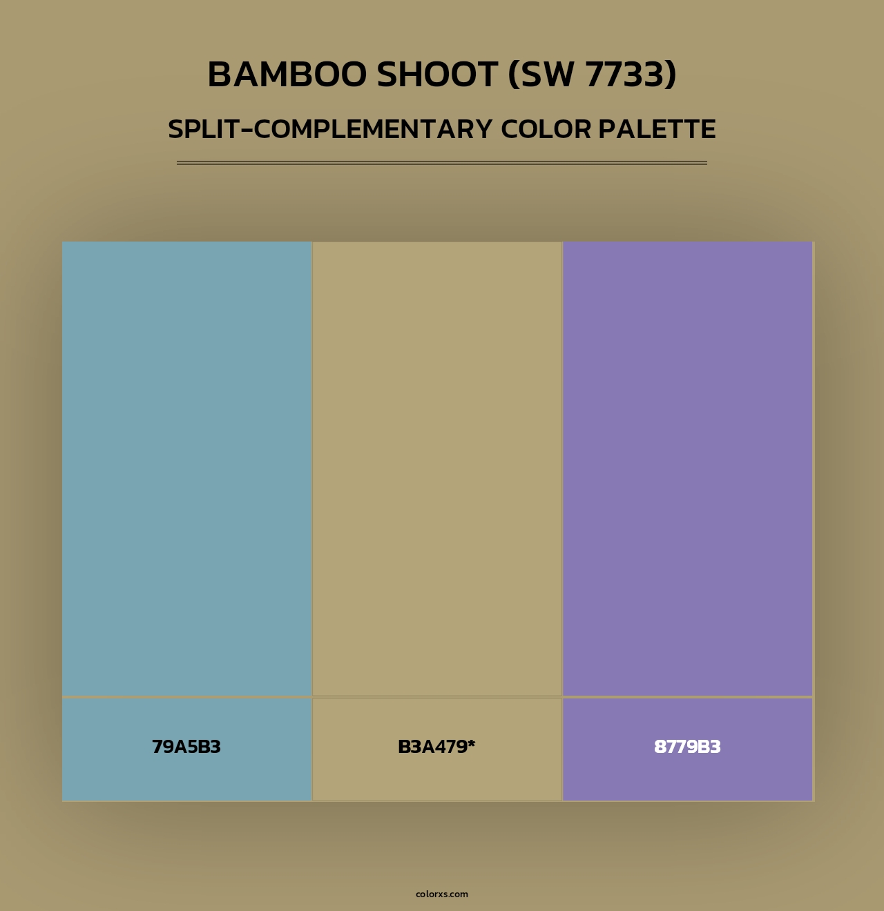 Bamboo Shoot (SW 7733) - Split-Complementary Color Palette