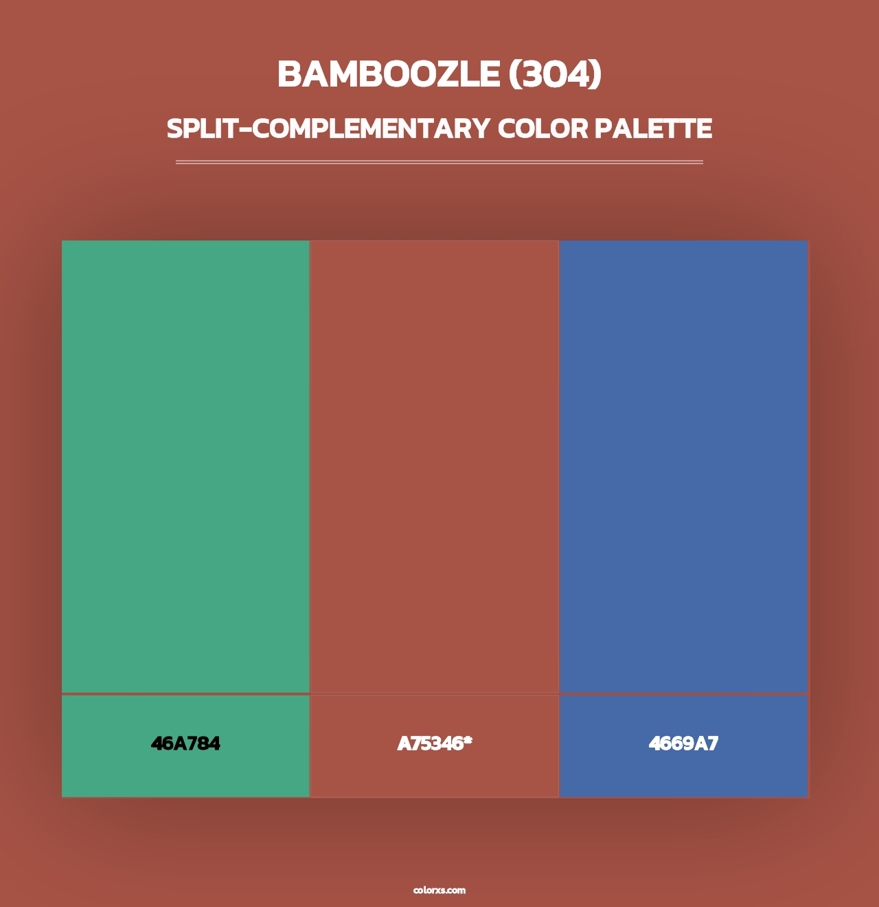 Bamboozle (304) - Split-Complementary Color Palette