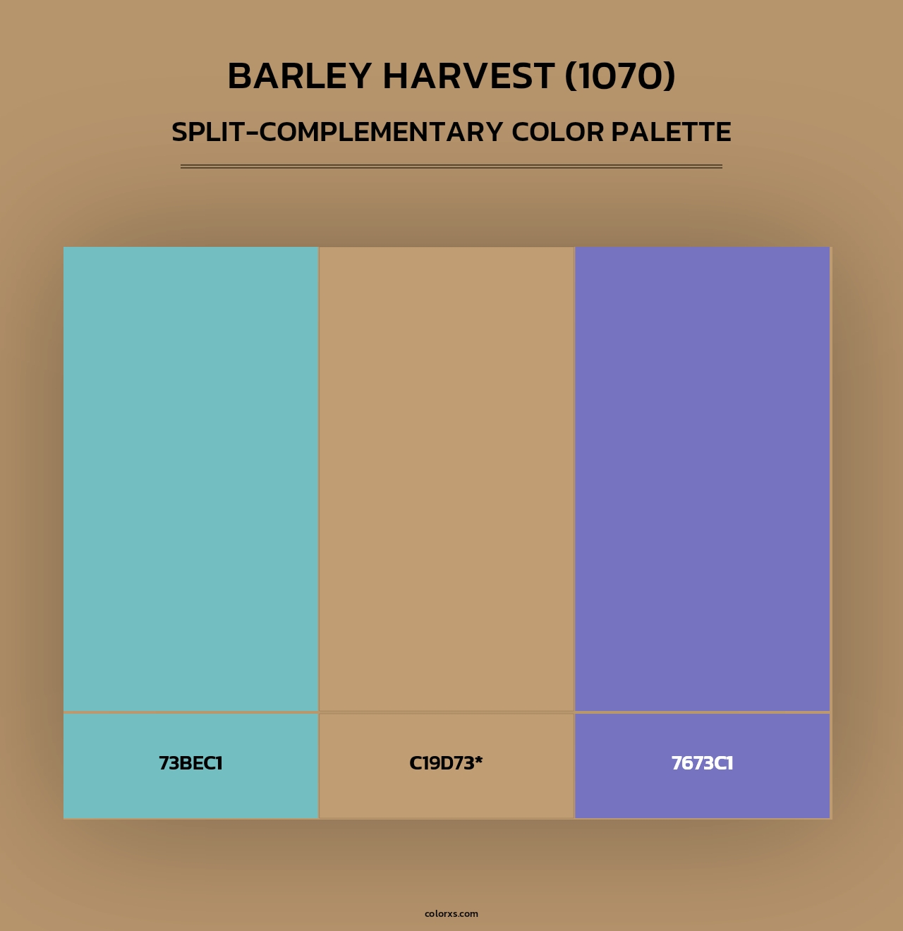 Barley Harvest (1070) - Split-Complementary Color Palette