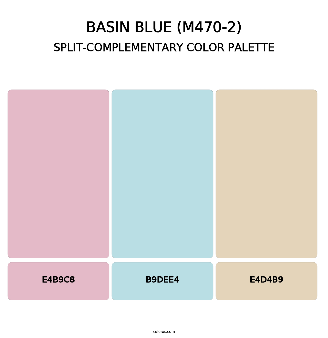 Basin Blue (M470-2) - Split-Complementary Color Palette