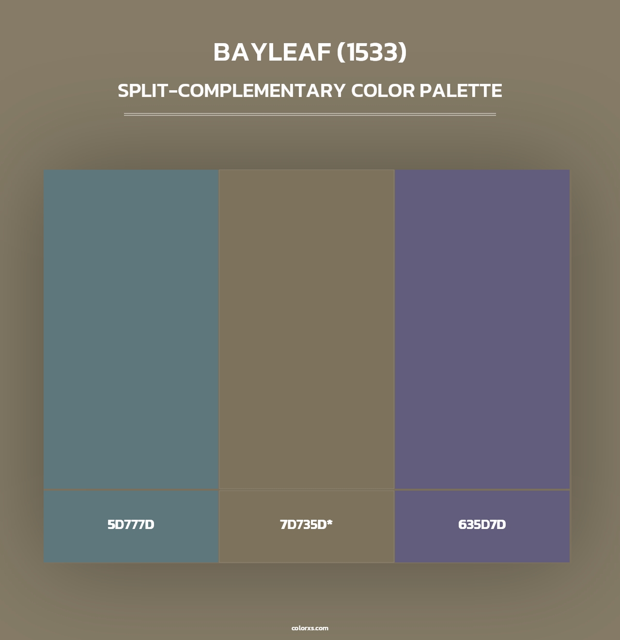 Bayleaf (1533) - Split-Complementary Color Palette
