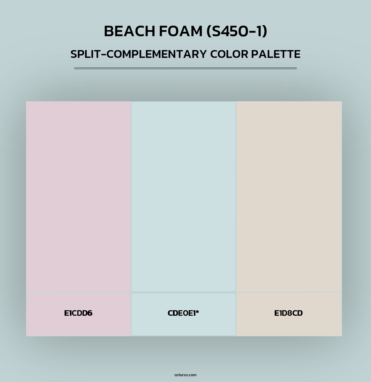 Beach Foam (S450-1) - Split-Complementary Color Palette