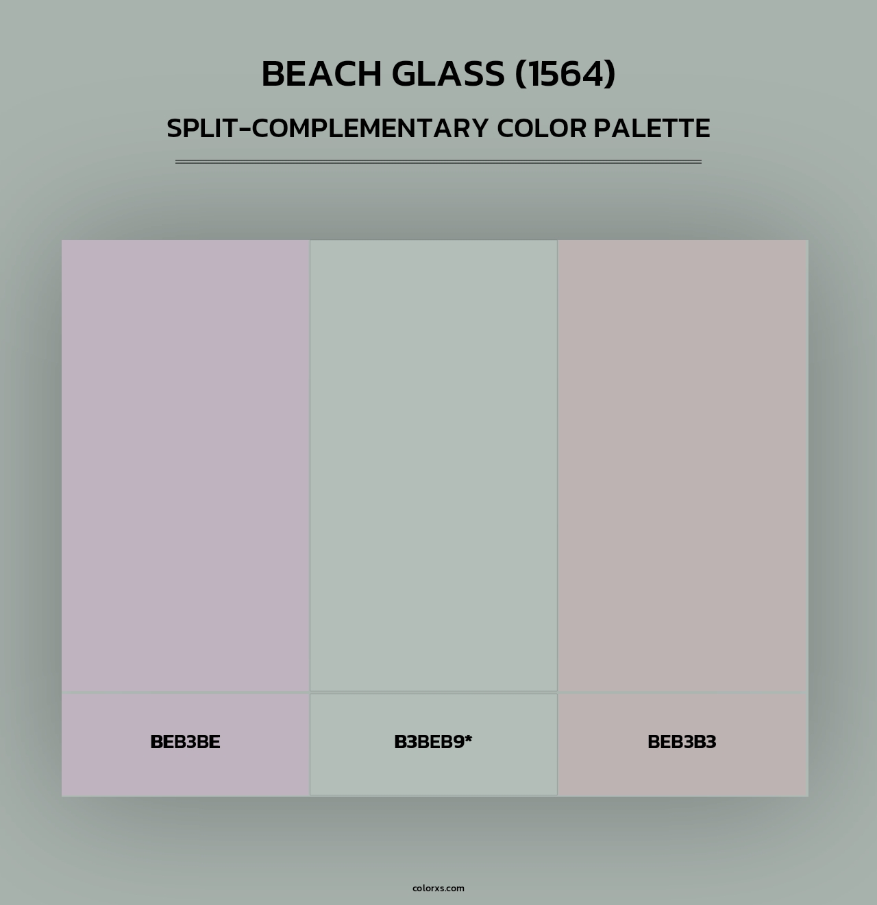 Beach Glass (1564) - Split-Complementary Color Palette