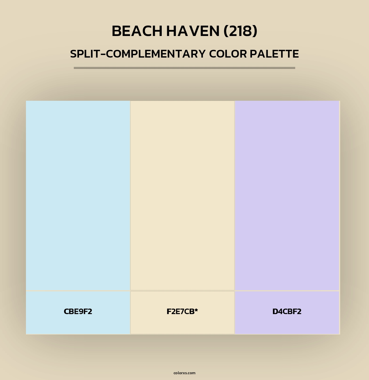 Beach Haven (218) - Split-Complementary Color Palette