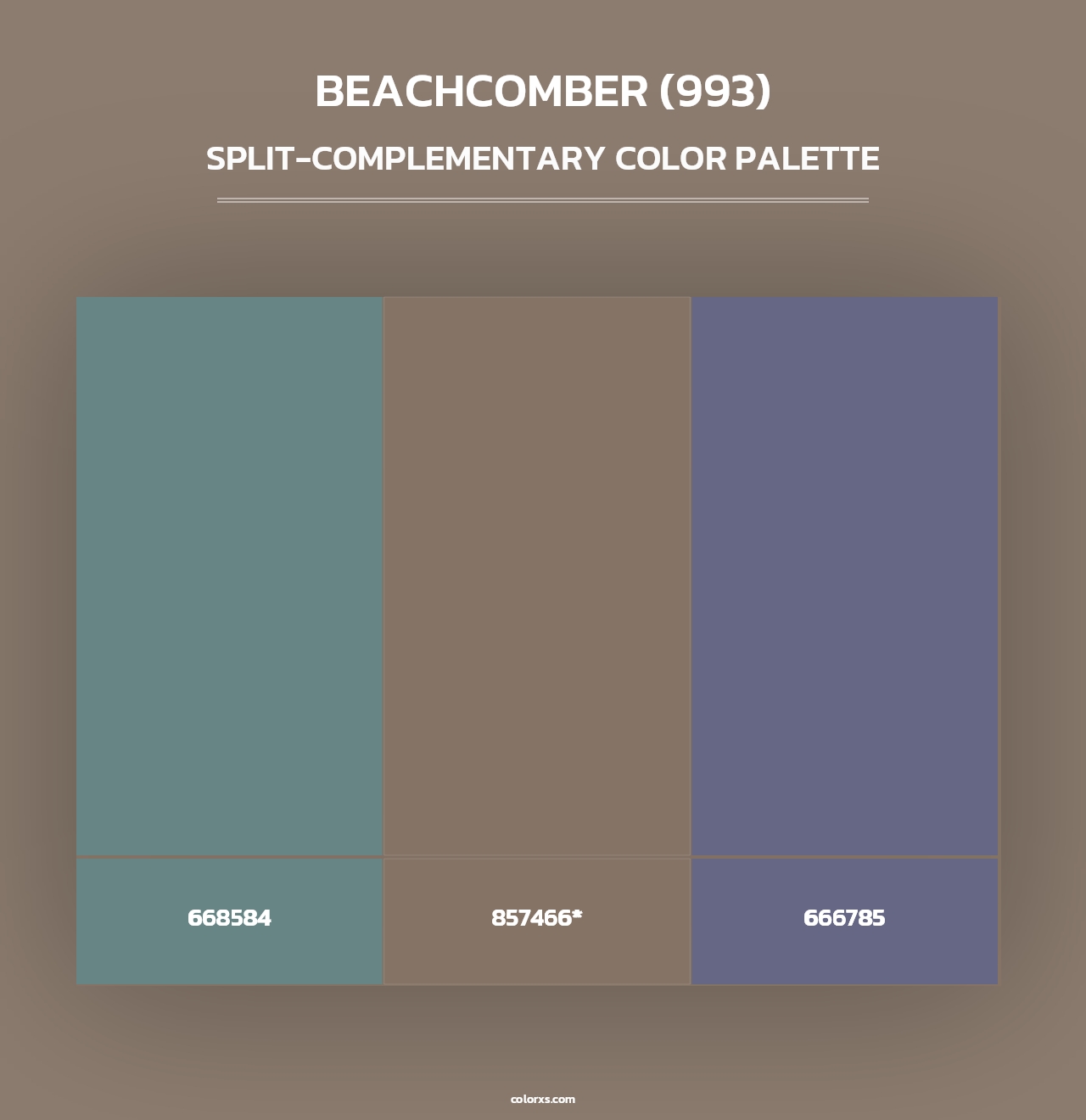 Beachcomber (993) - Split-Complementary Color Palette