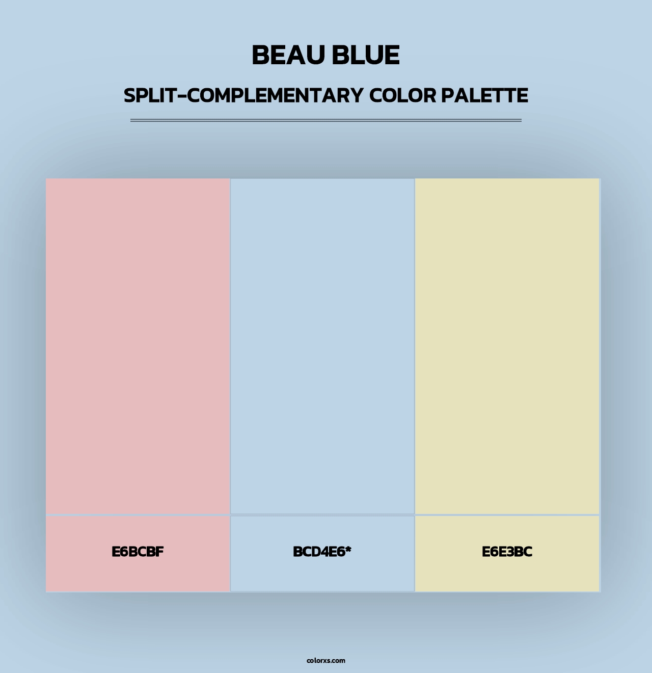 Beau Blue - Split-Complementary Color Palette