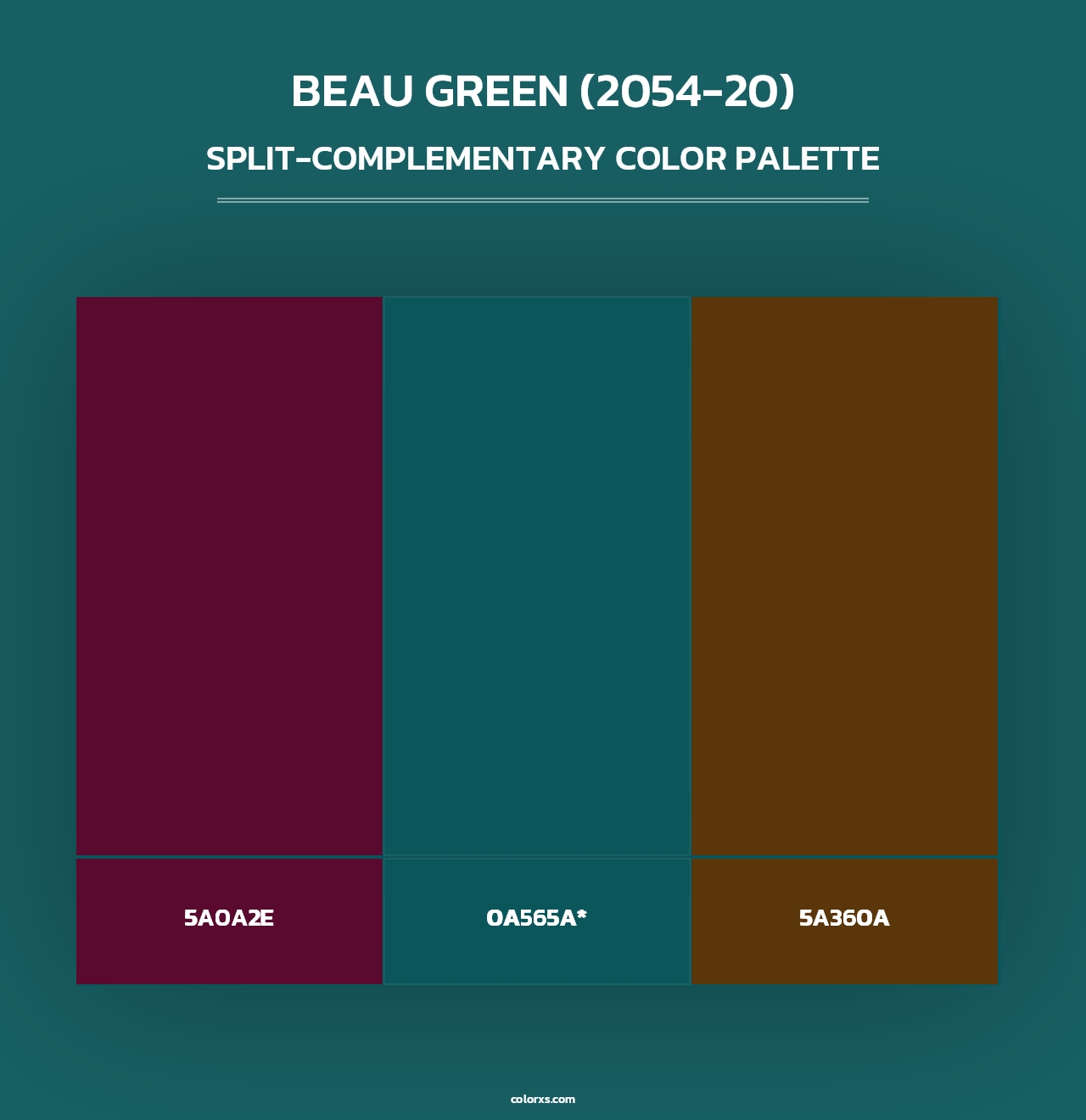 Beau Green (2054-20) - Split-Complementary Color Palette