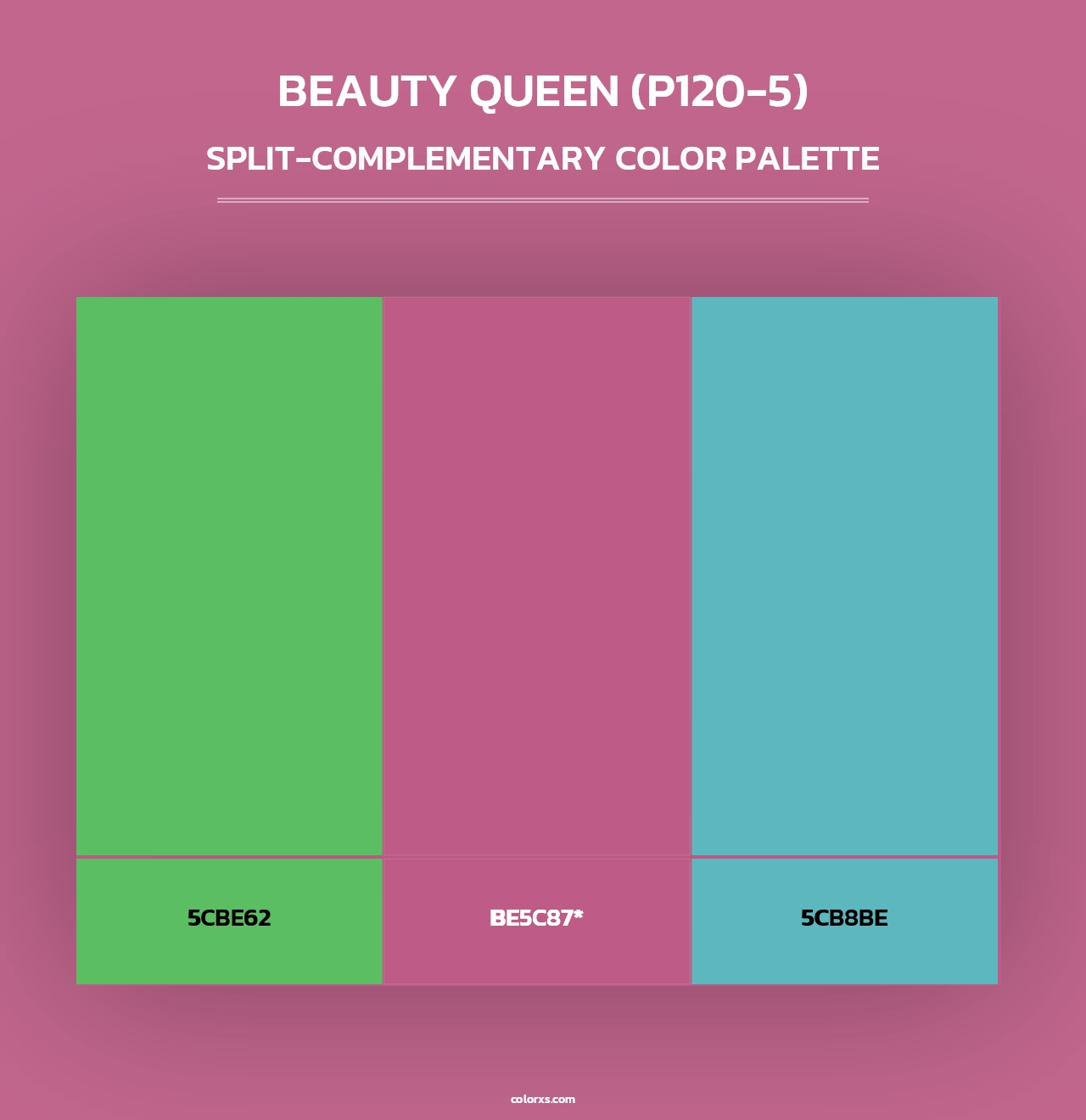 Beauty Queen (P120-5) - Split-Complementary Color Palette