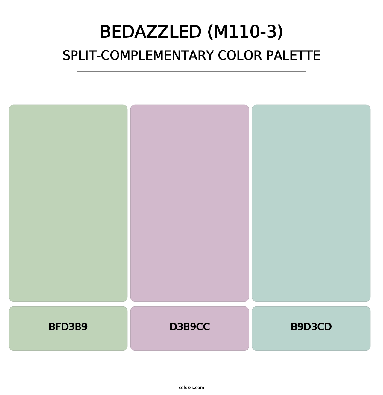 Bedazzled (M110-3) - Split-Complementary Color Palette