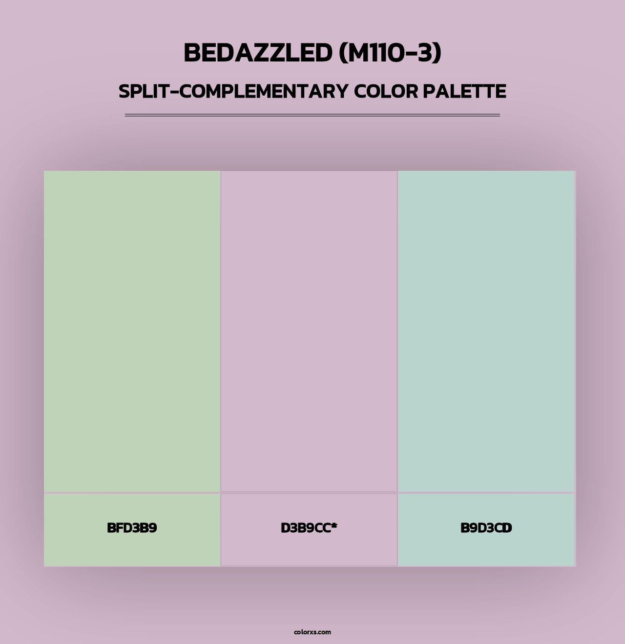 Bedazzled (M110-3) - Split-Complementary Color Palette