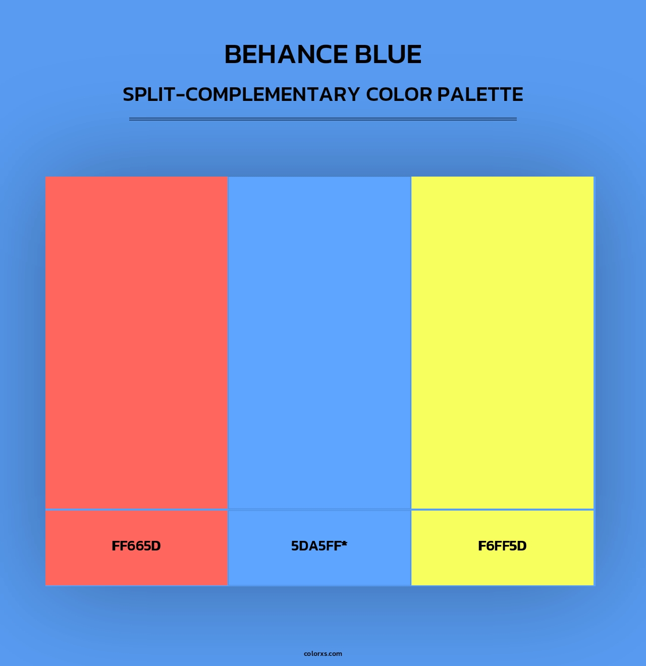 Behance Blue - Split-Complementary Color Palette