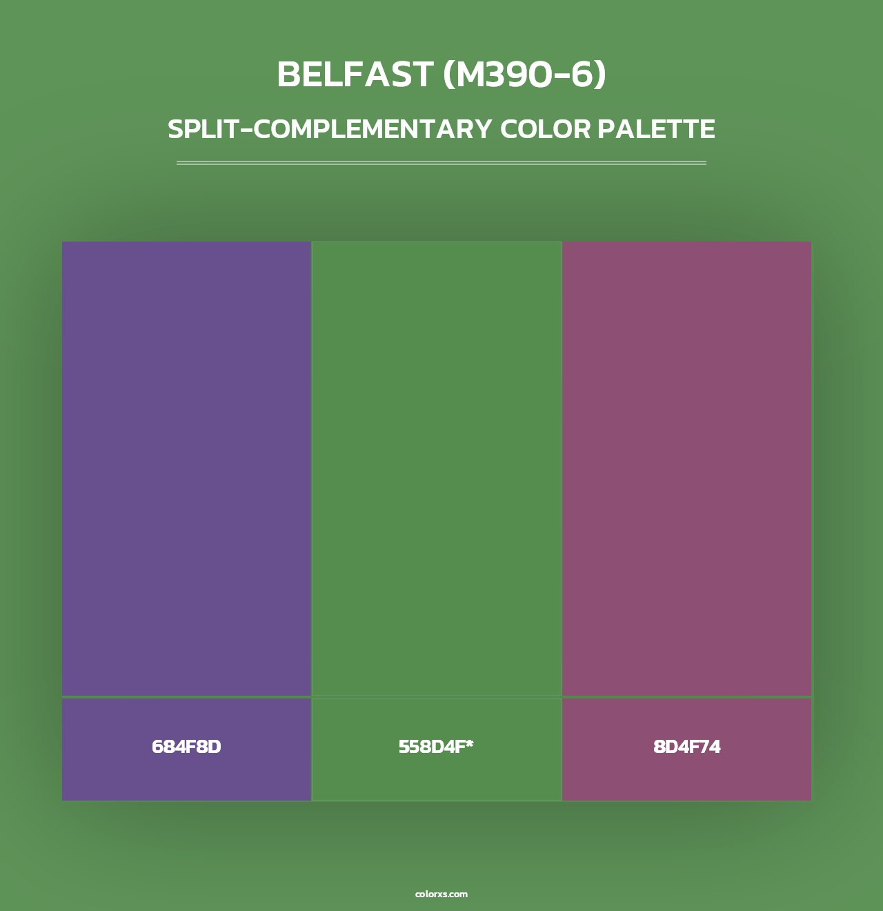 Belfast (M390-6) - Split-Complementary Color Palette