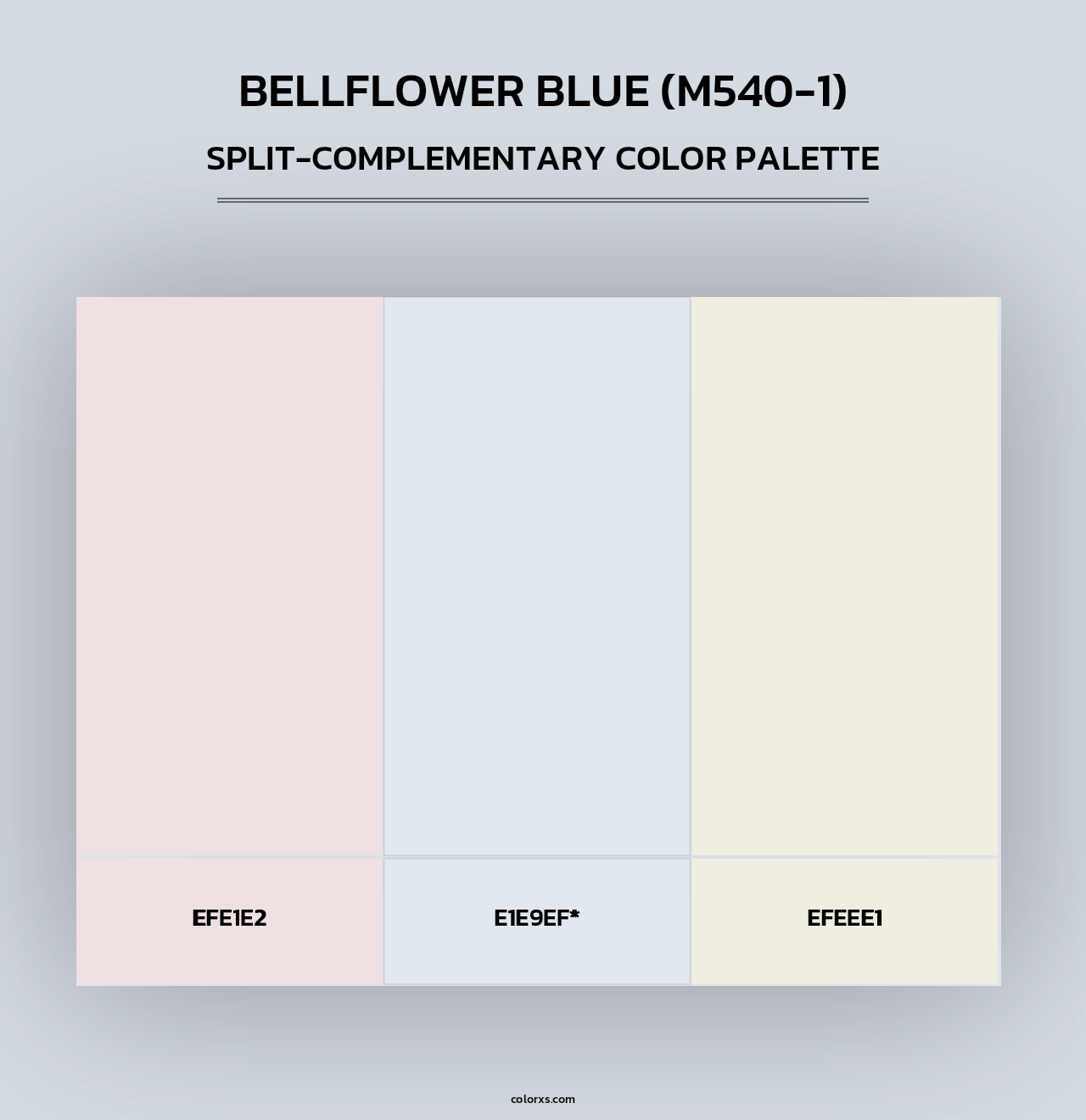 Bellflower Blue (M540-1) - Split-Complementary Color Palette