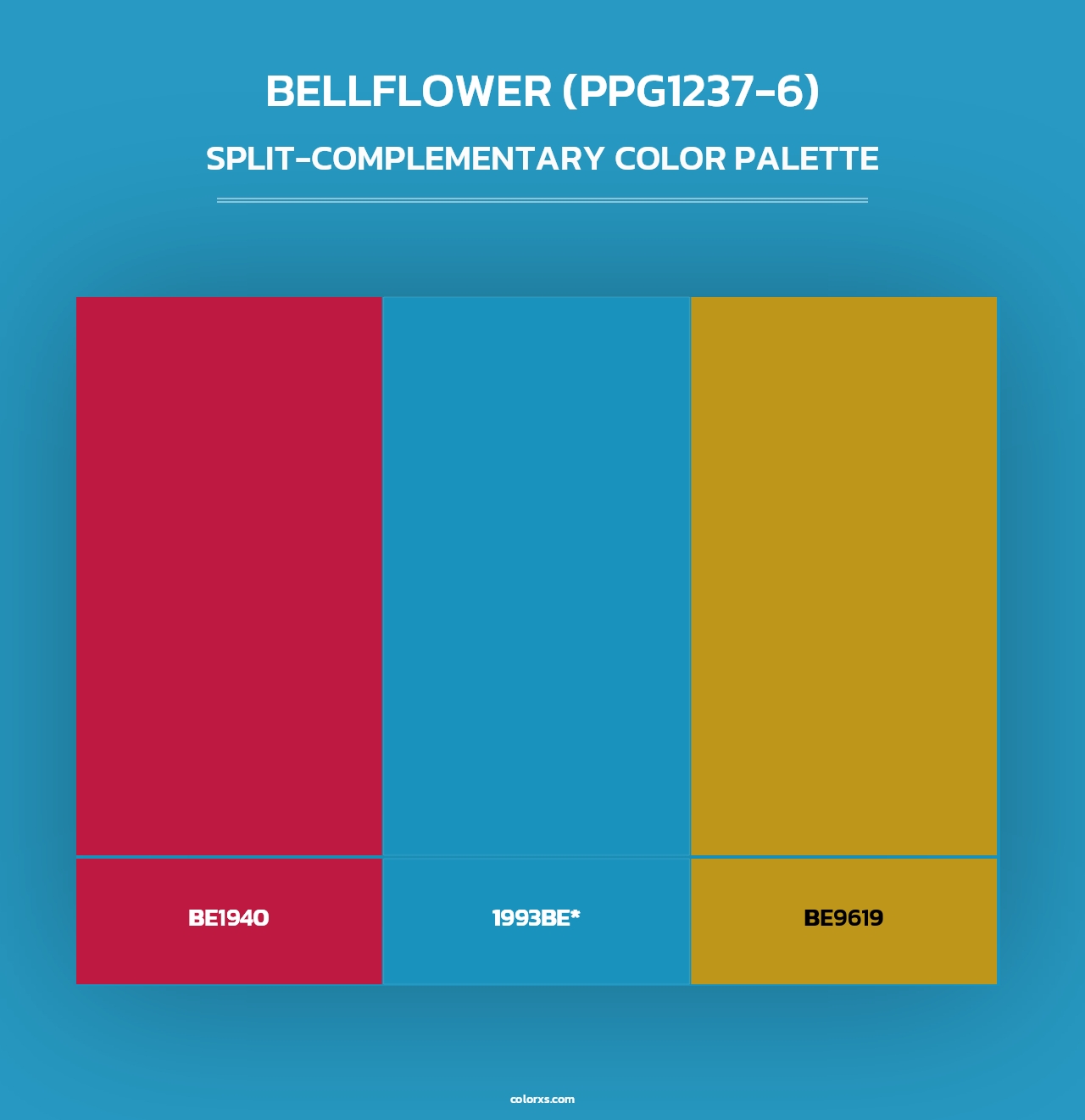 Bellflower (PPG1237-6) - Split-Complementary Color Palette