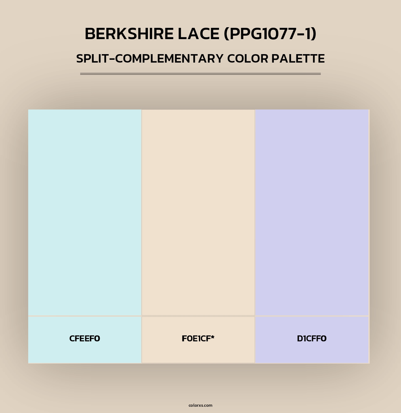 Berkshire Lace (PPG1077-1) - Split-Complementary Color Palette