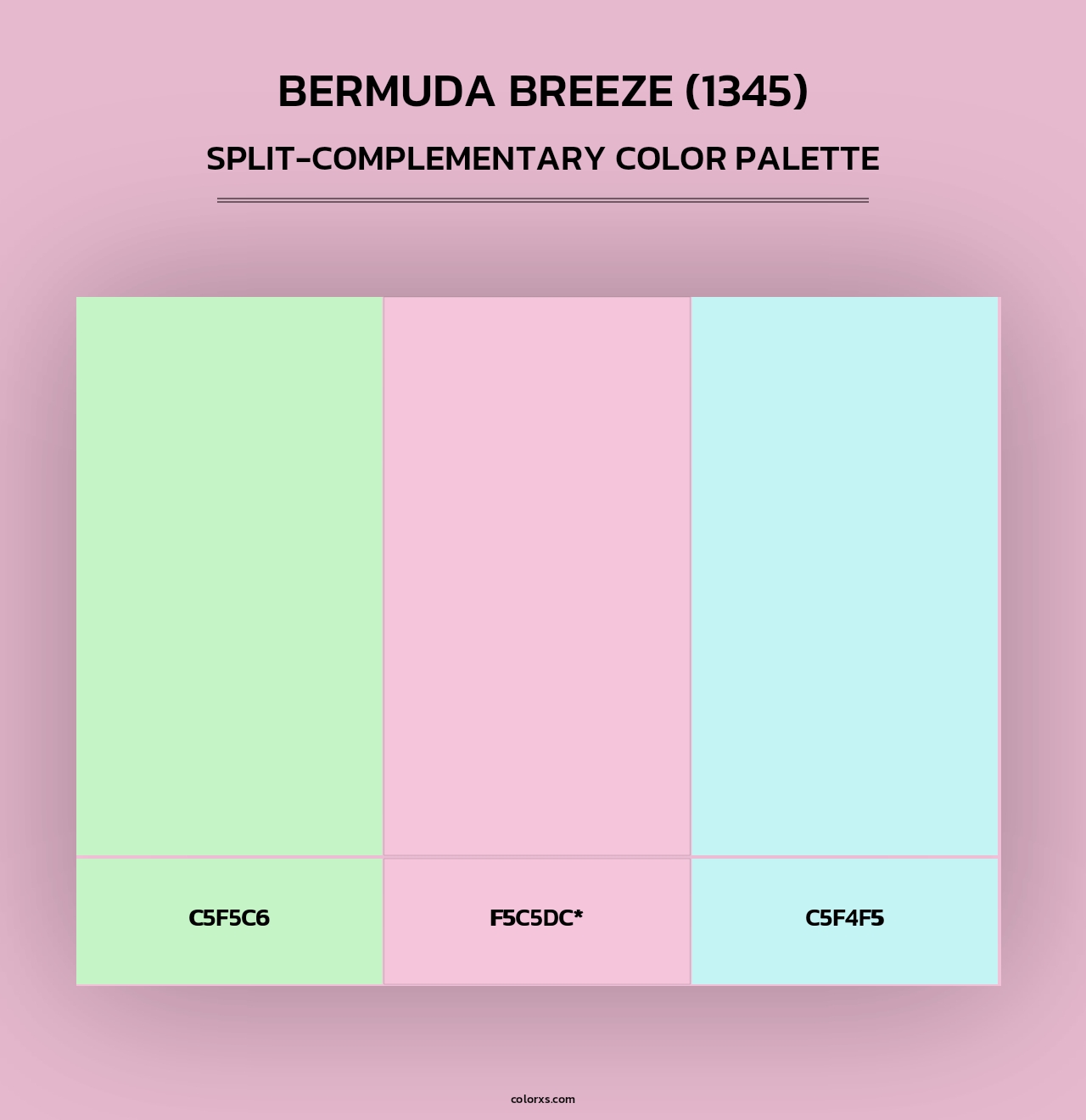 Bermuda Breeze (1345) - Split-Complementary Color Palette