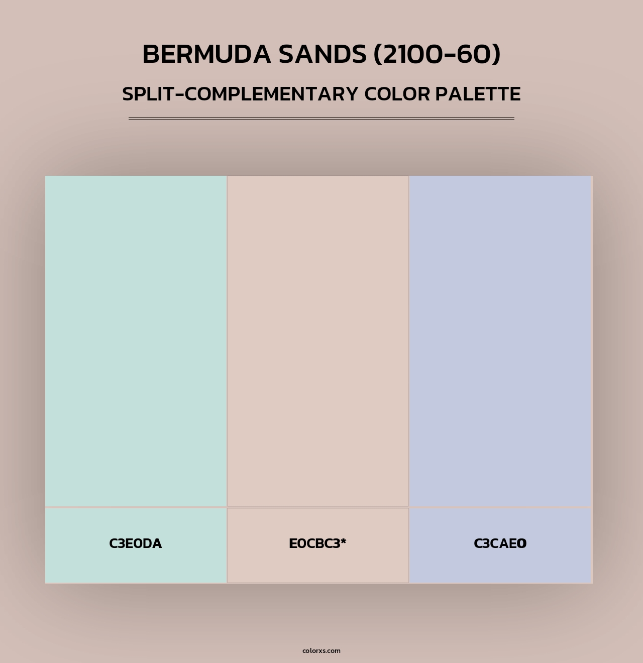 Bermuda Sands (2100-60) - Split-Complementary Color Palette