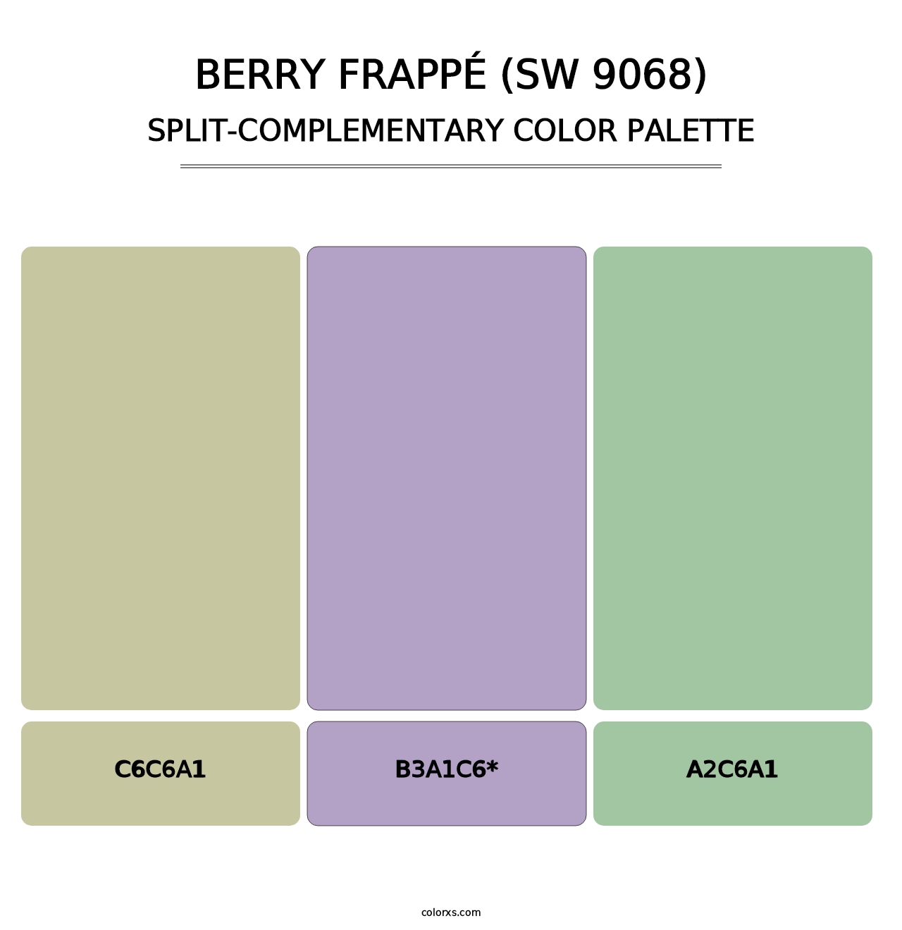 Berry Frappé (SW 9068) - Split-Complementary Color Palette