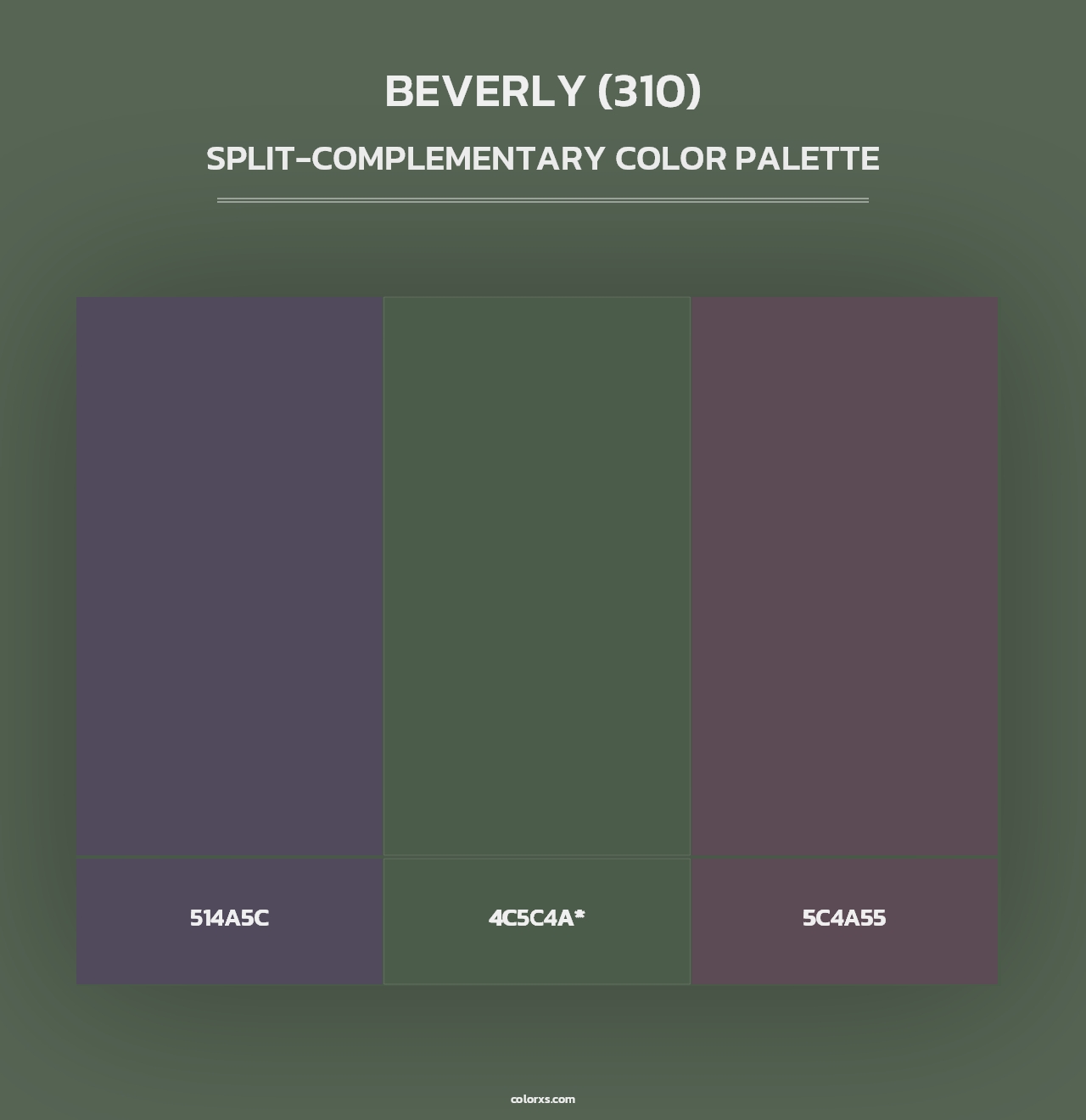 Beverly (310) - Split-Complementary Color Palette