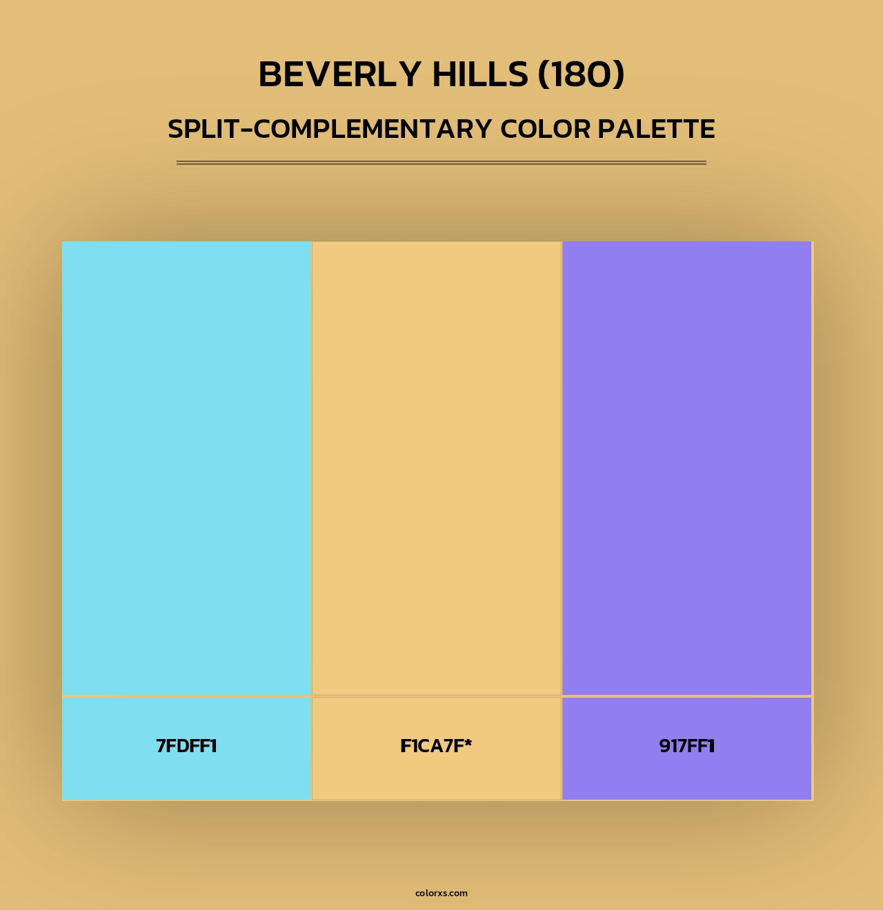 Beverly Hills (180) - Split-Complementary Color Palette
