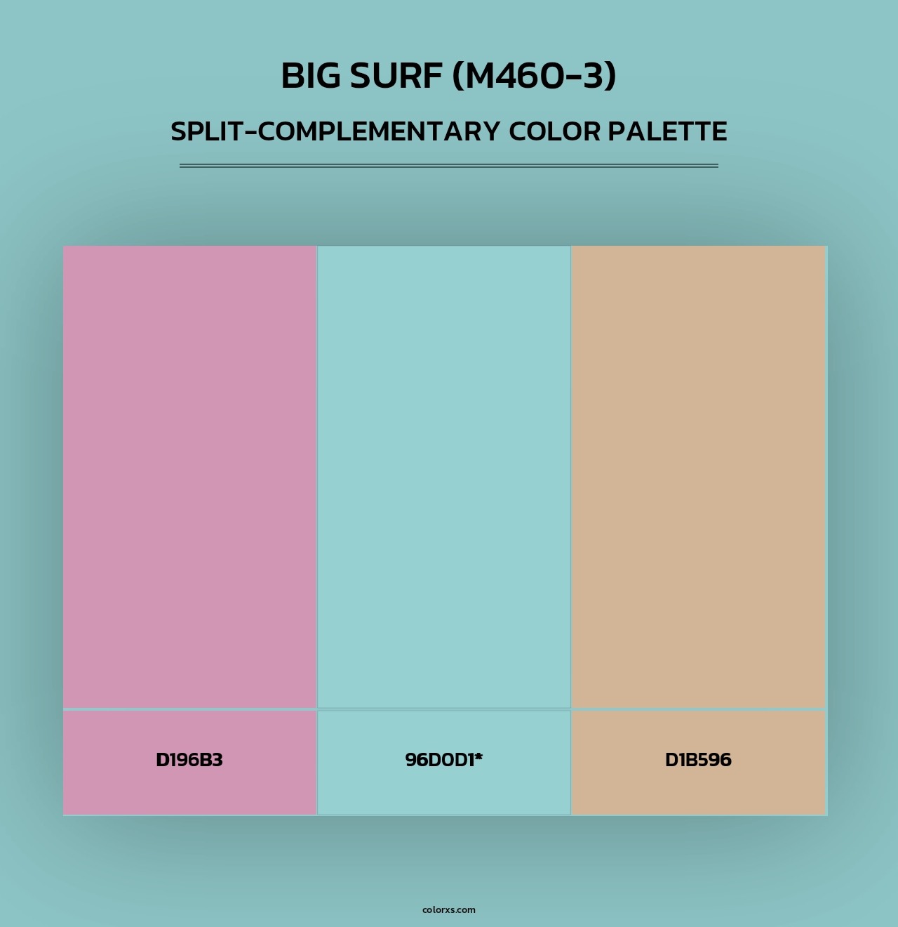 Big Surf (M460-3) - Split-Complementary Color Palette