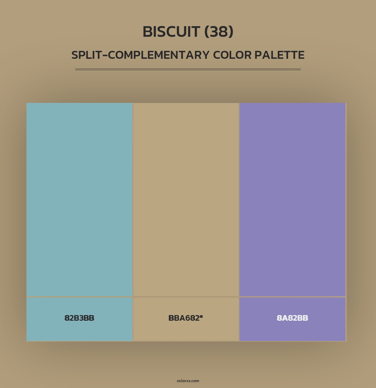 Biscuit (38) - Split-Complementary Color Palette