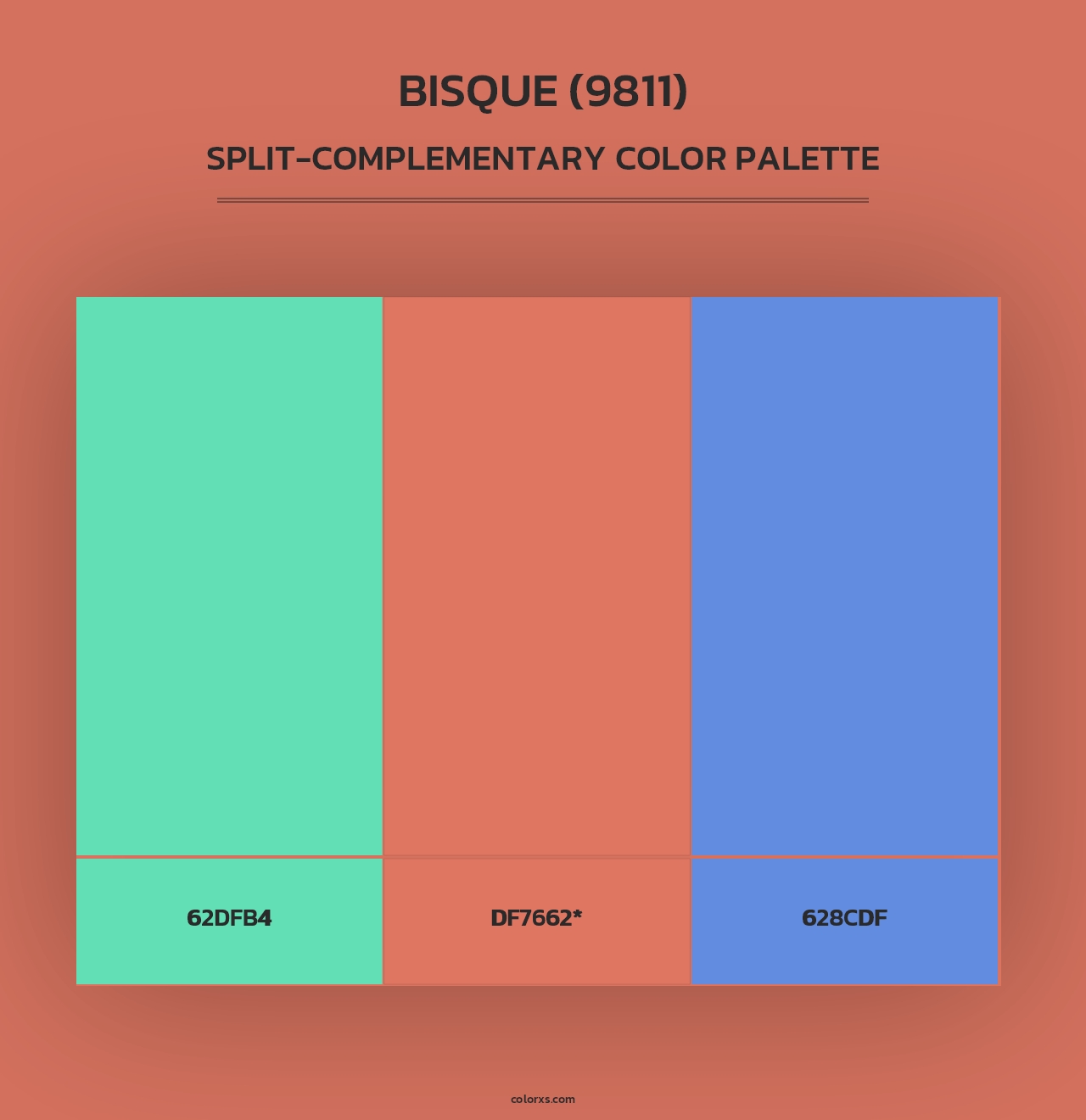 Bisque (9811) - Split-Complementary Color Palette