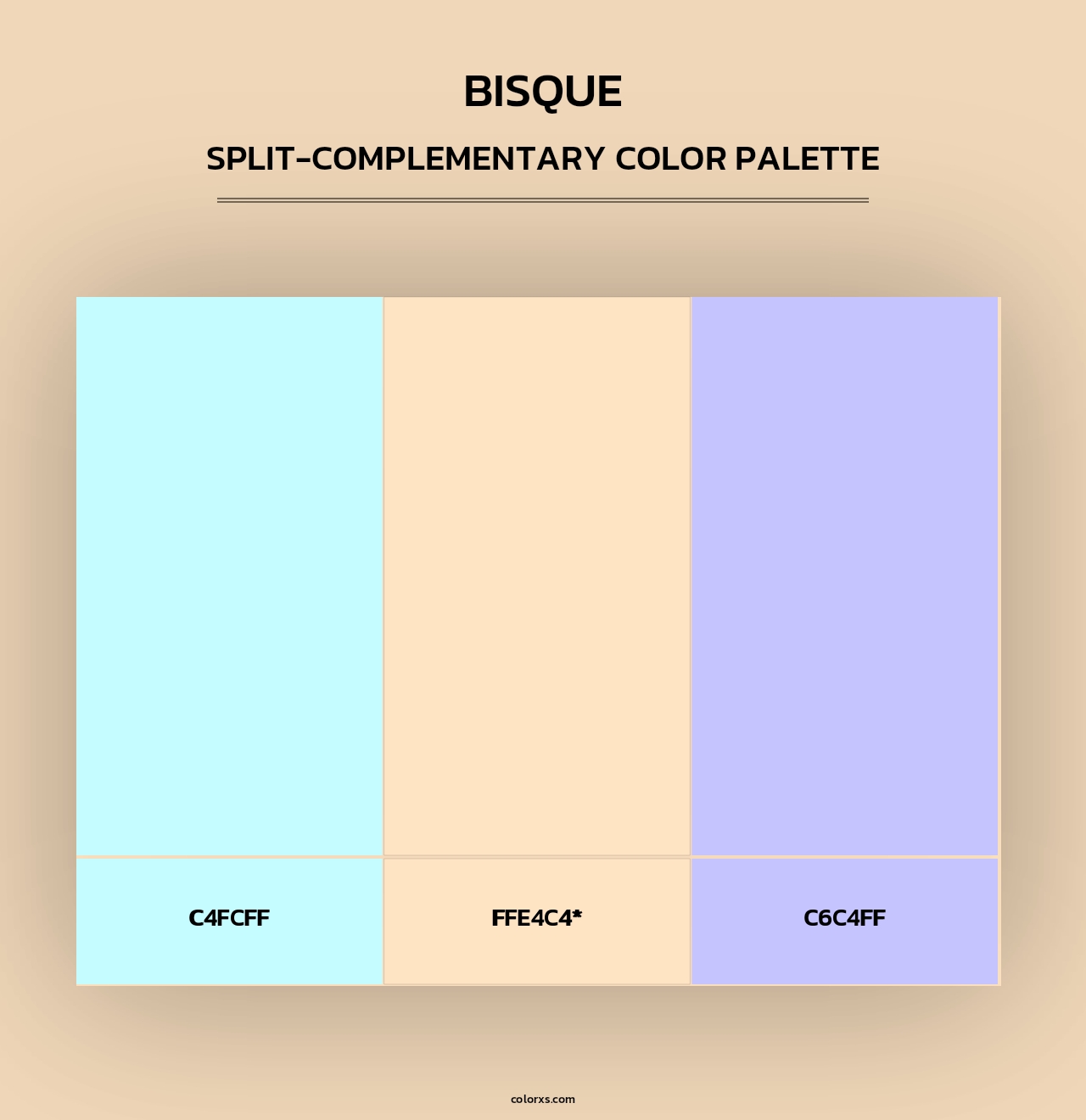 Bisque color palettes