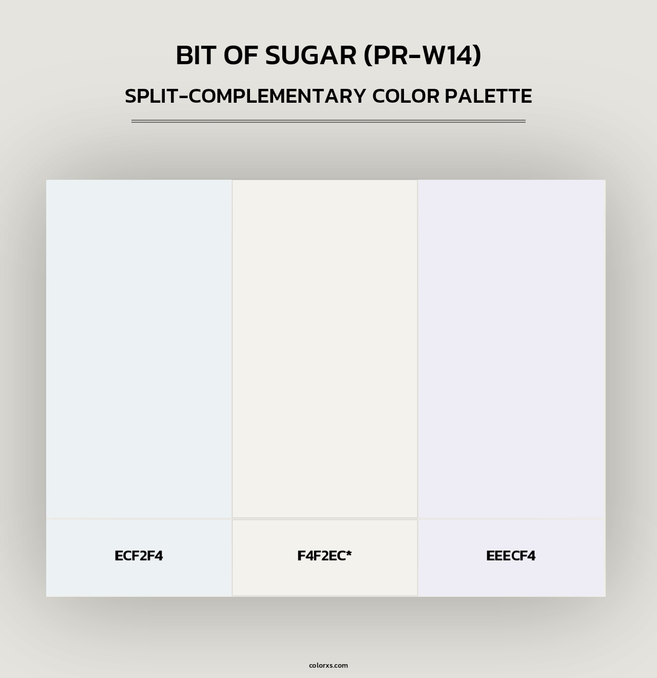 Bit Of Sugar (PR-W14) - Split-Complementary Color Palette