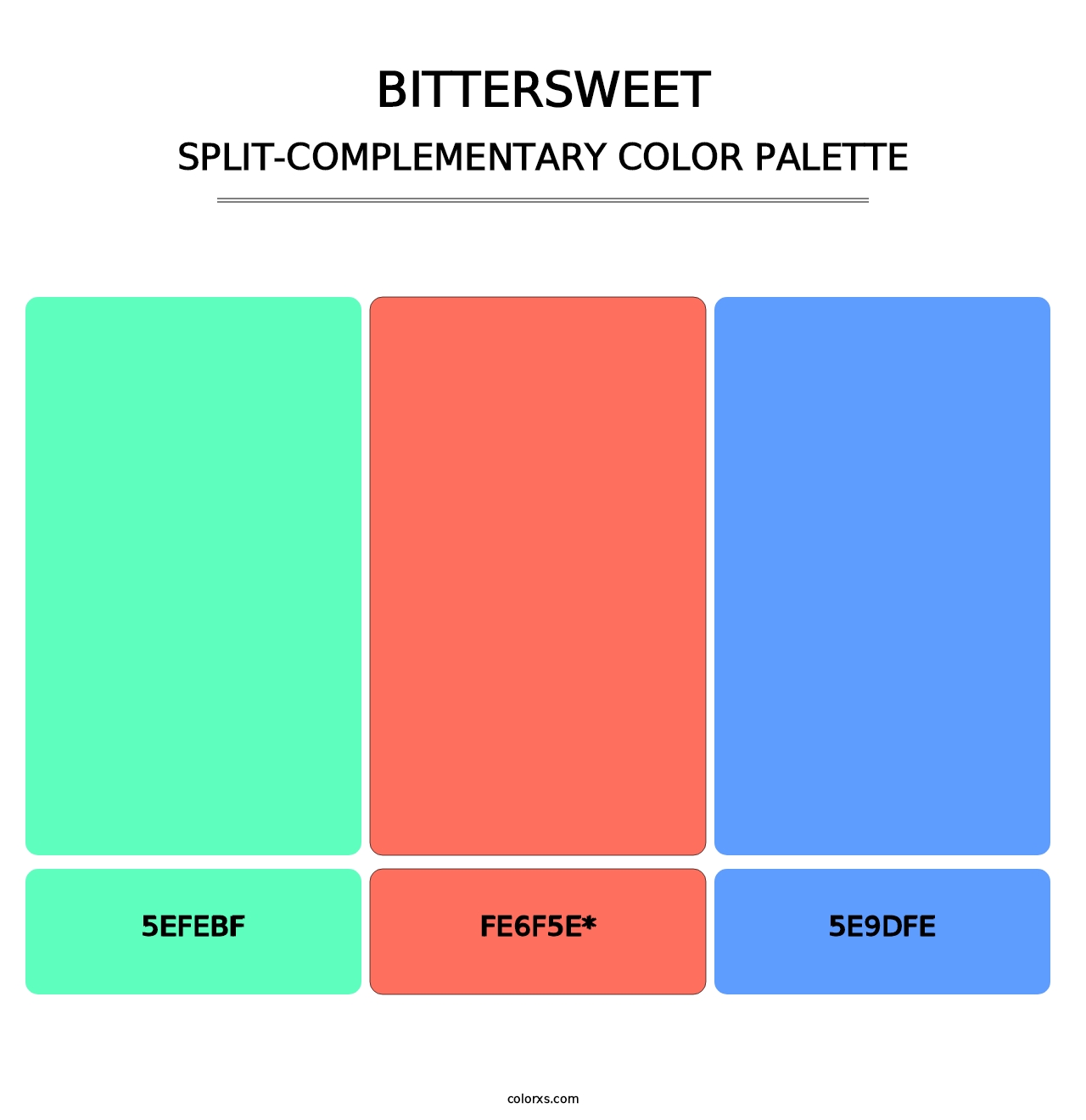 Bittersweet - Split-Complementary Color Palette