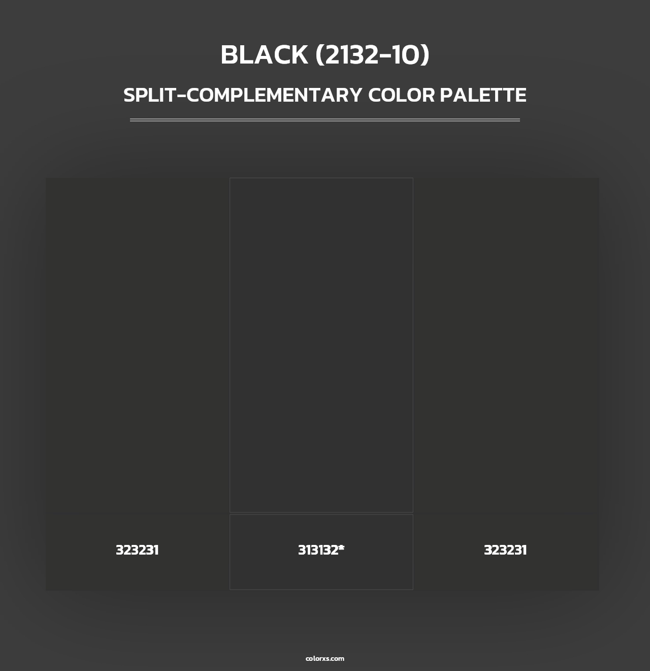 Black (2132-10) - Split-Complementary Color Palette