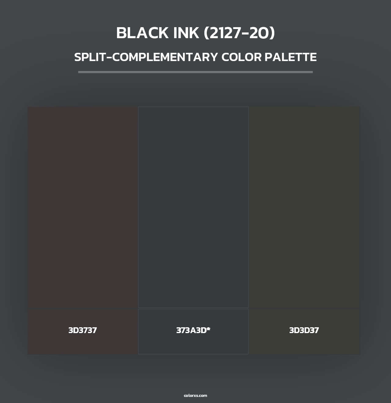 Black Ink (2127-20) - Split-Complementary Color Palette