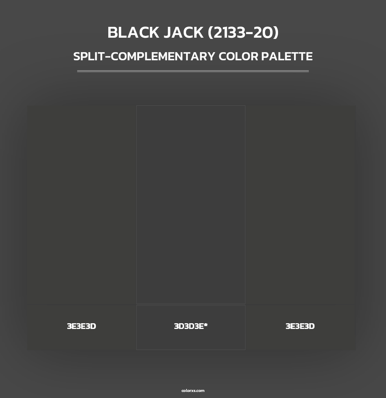 Black Jack (2133-20) - Split-Complementary Color Palette