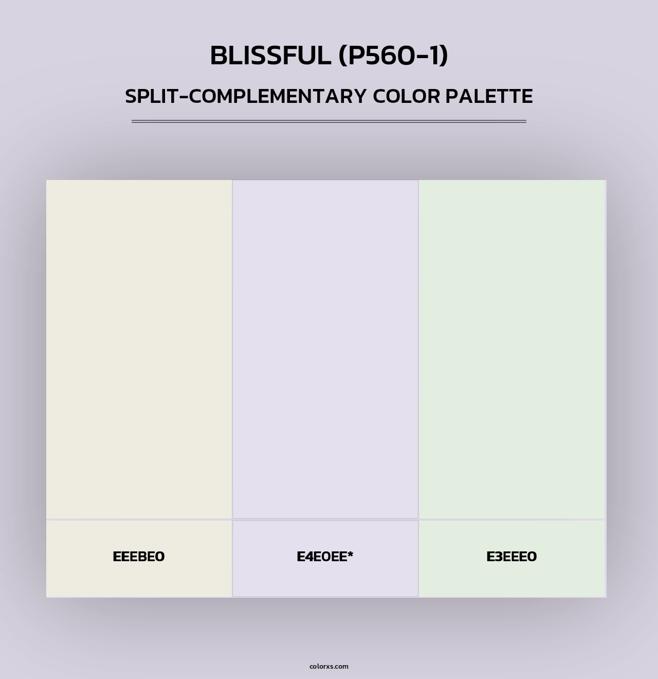 Blissful (P560-1) - Split-Complementary Color Palette