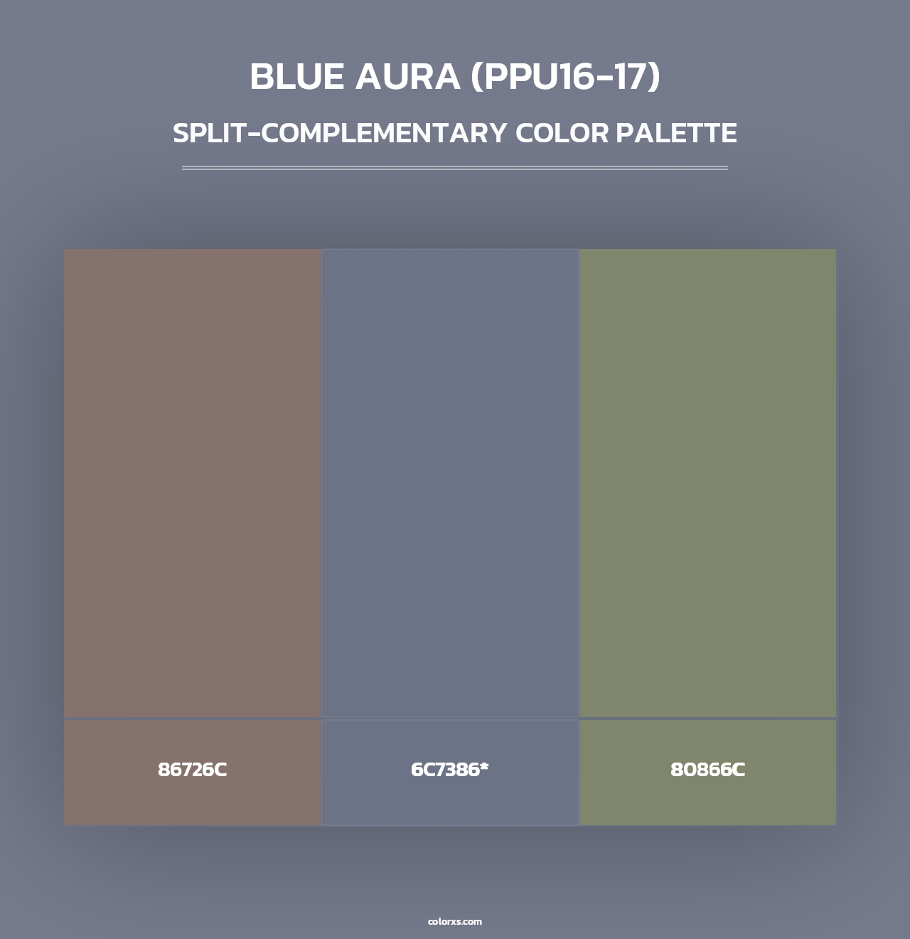 Blue Aura (PPU16-17) - Split-Complementary Color Palette