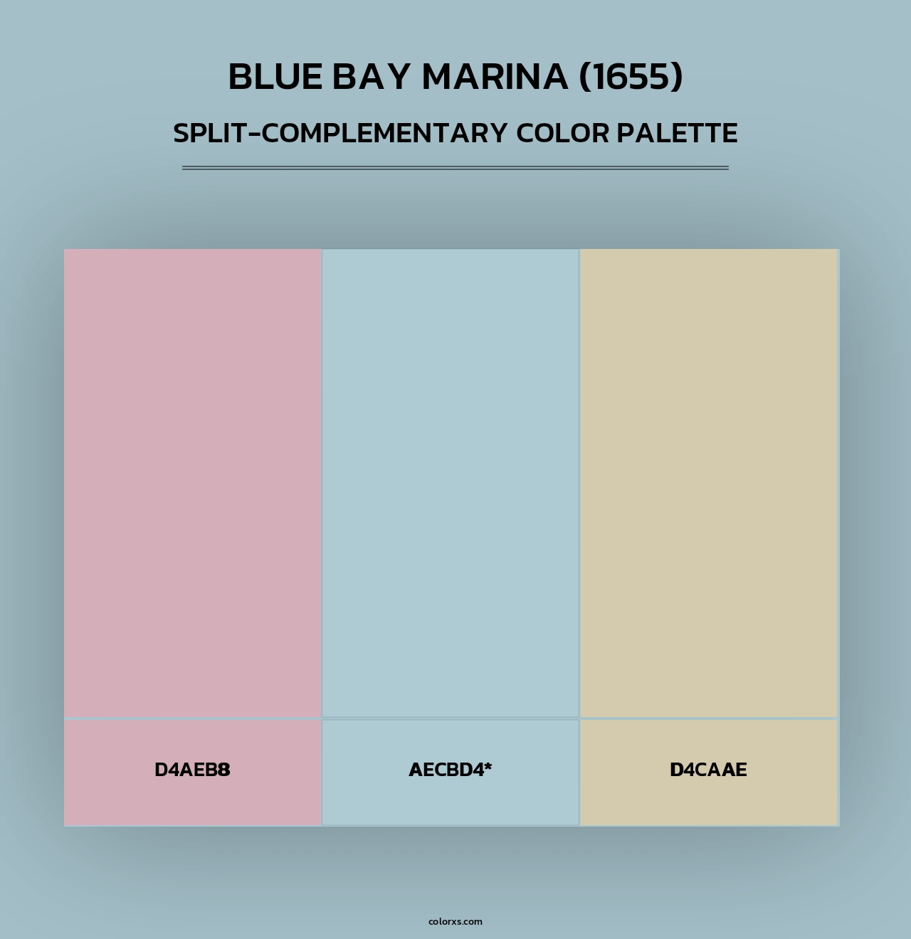 Blue Bay Marina (1655) - Split-Complementary Color Palette
