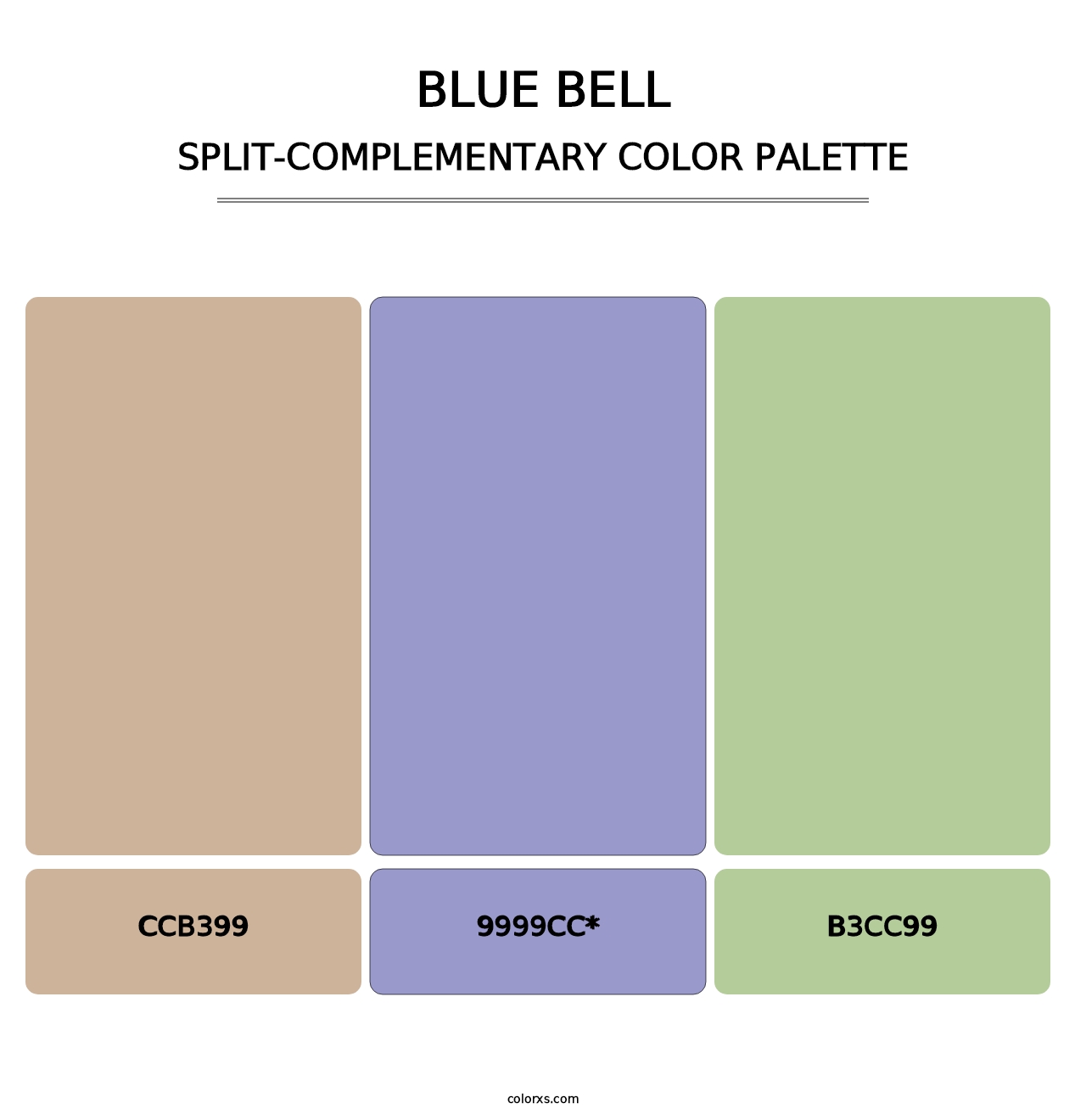 Blue Bell - Split-Complementary Color Palette