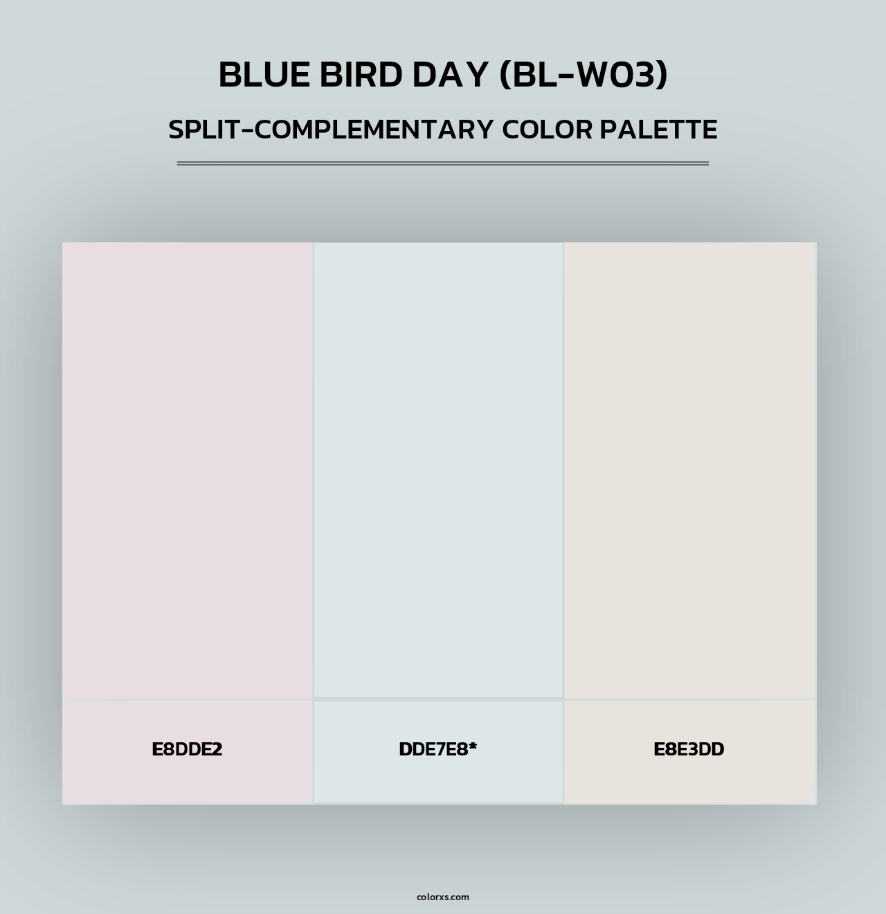 Blue Bird Day (BL-W03) - Split-Complementary Color Palette