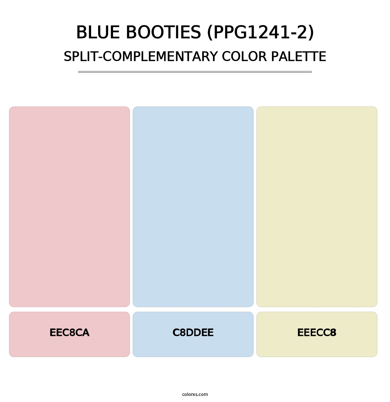 Blue Booties (PPG1241-2) - Split-Complementary Color Palette
