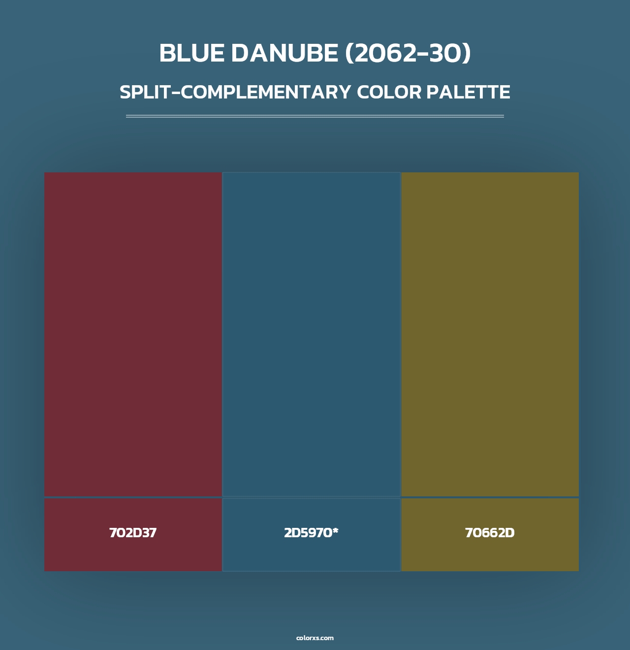 Blue Danube (2062-30) - Split-Complementary Color Palette