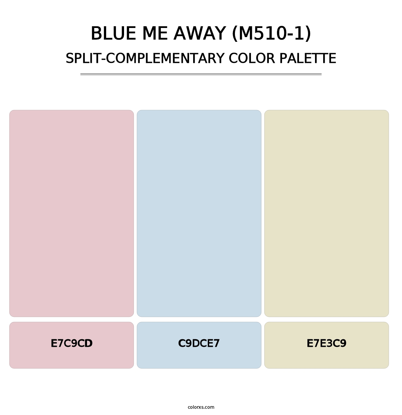 Blue Me Away (M510-1) - Split-Complementary Color Palette